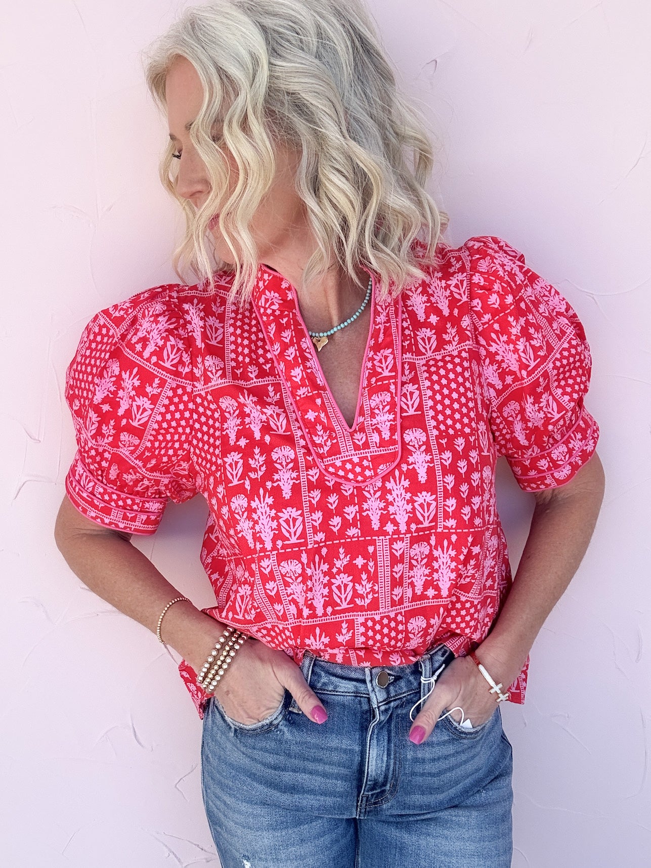 Happy Hour Printed Top
