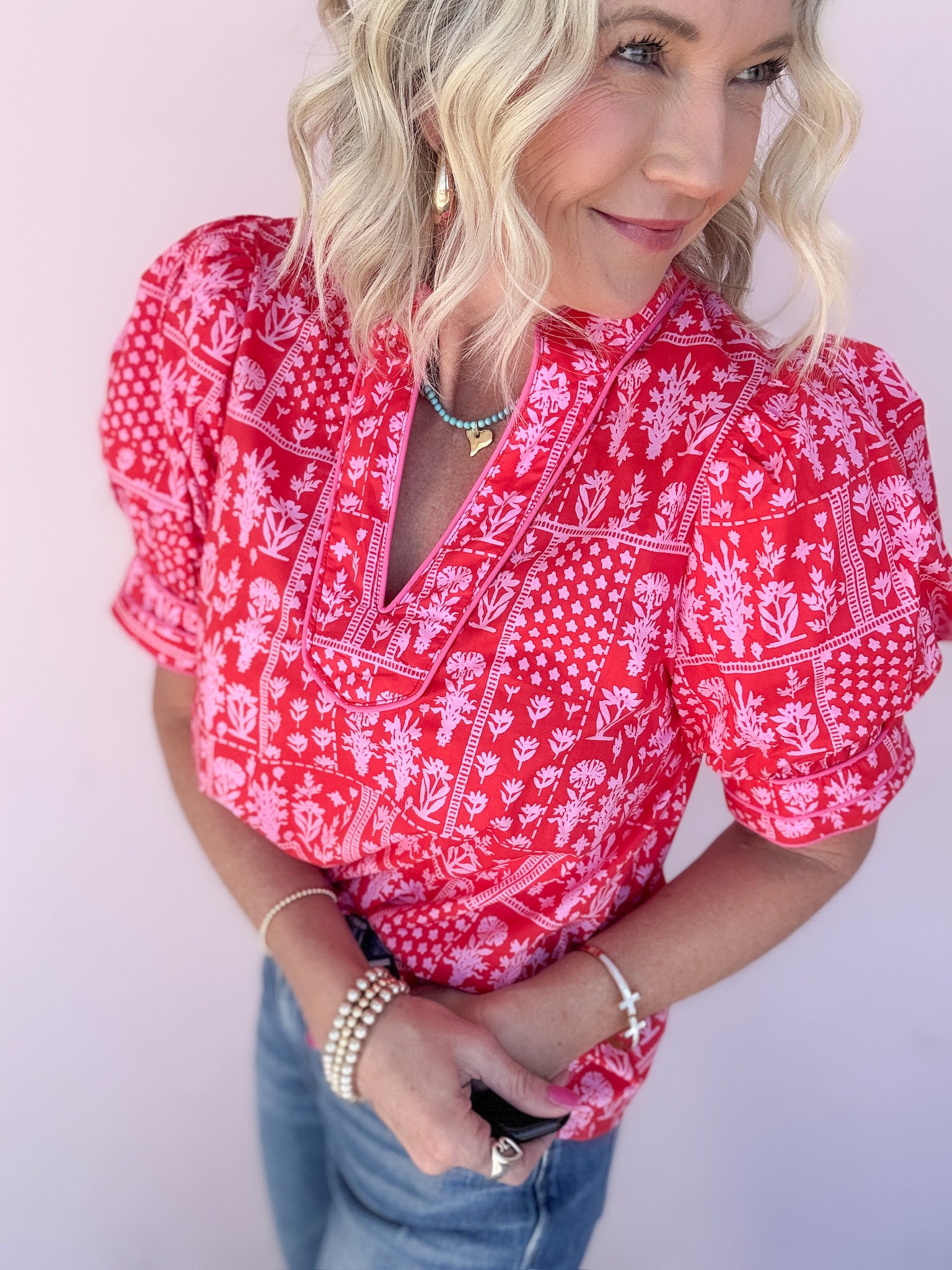 Happy Hour Printed Top