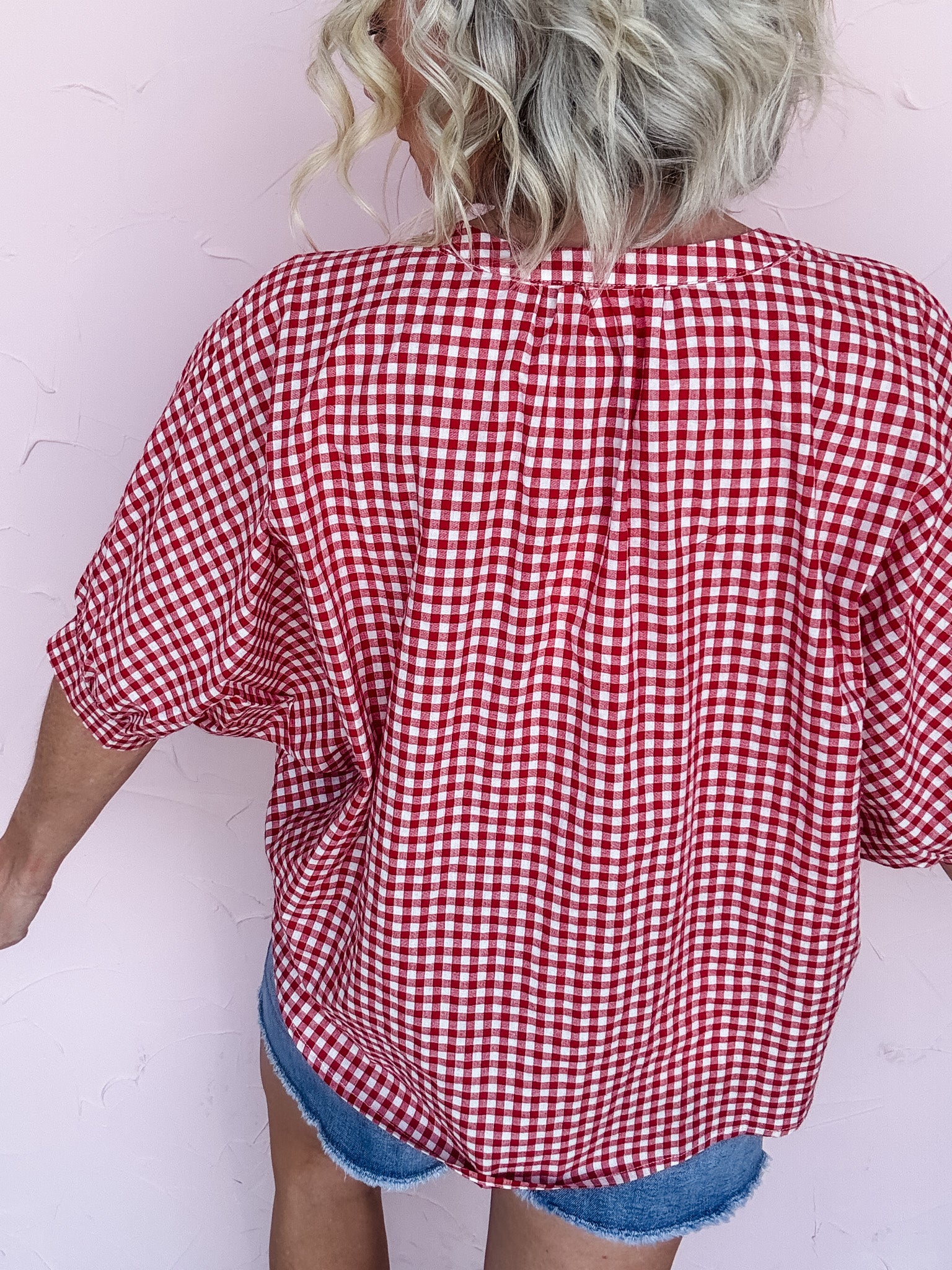 Main Street Gingham Top