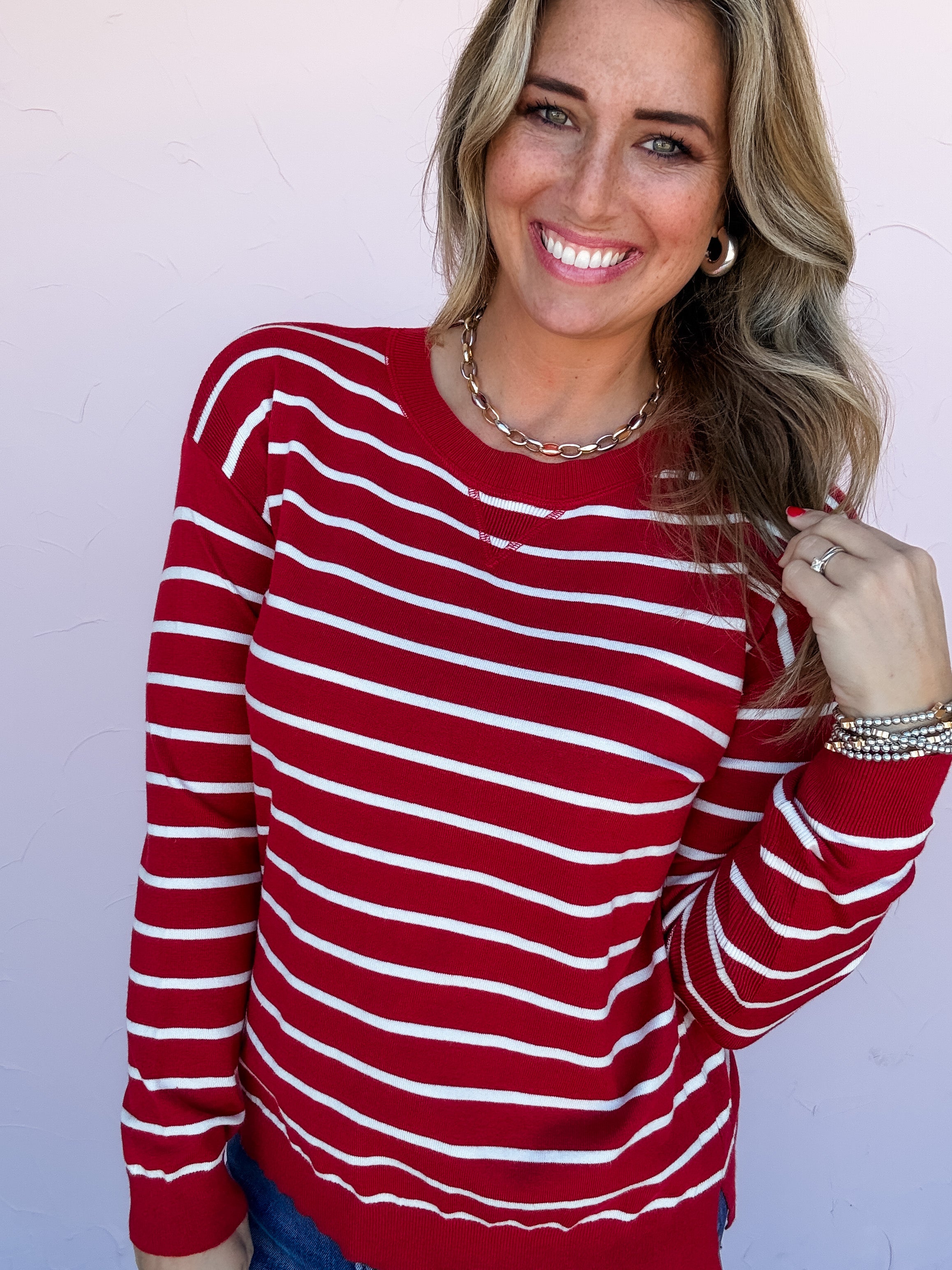 Sweetline Stripe Pullover
