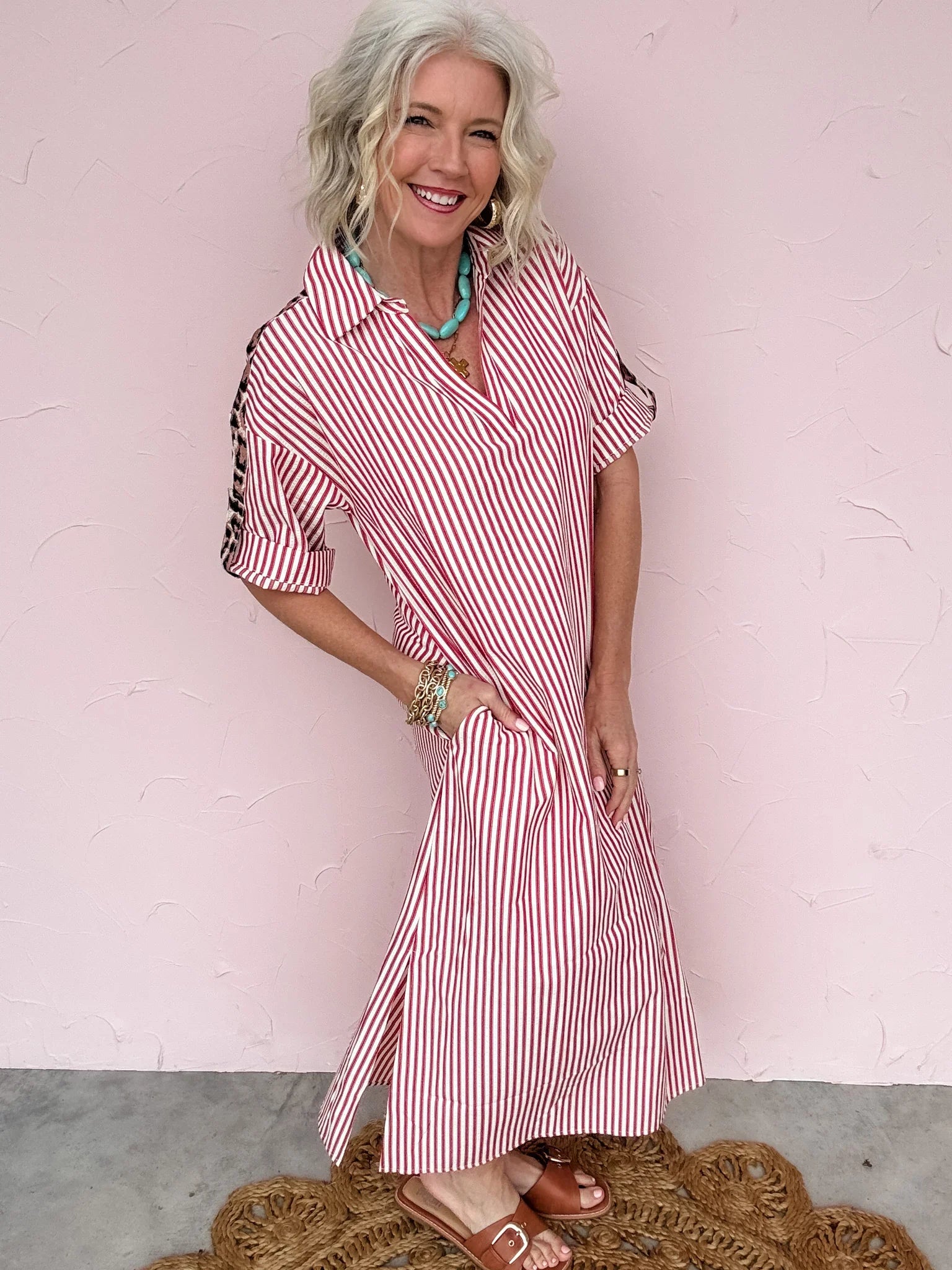 Wild Card Stripe Dress