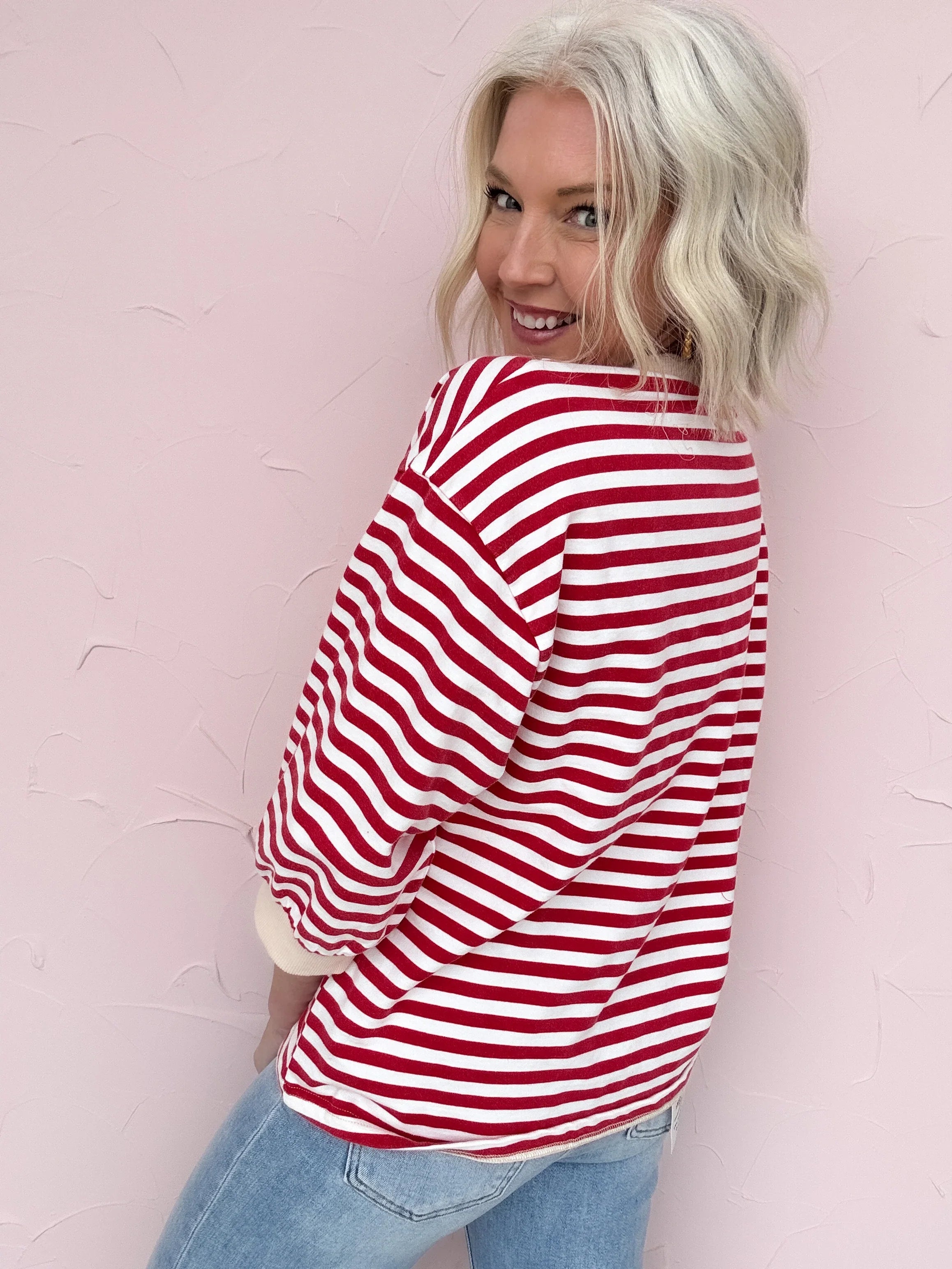 Americana Stripe Pullover