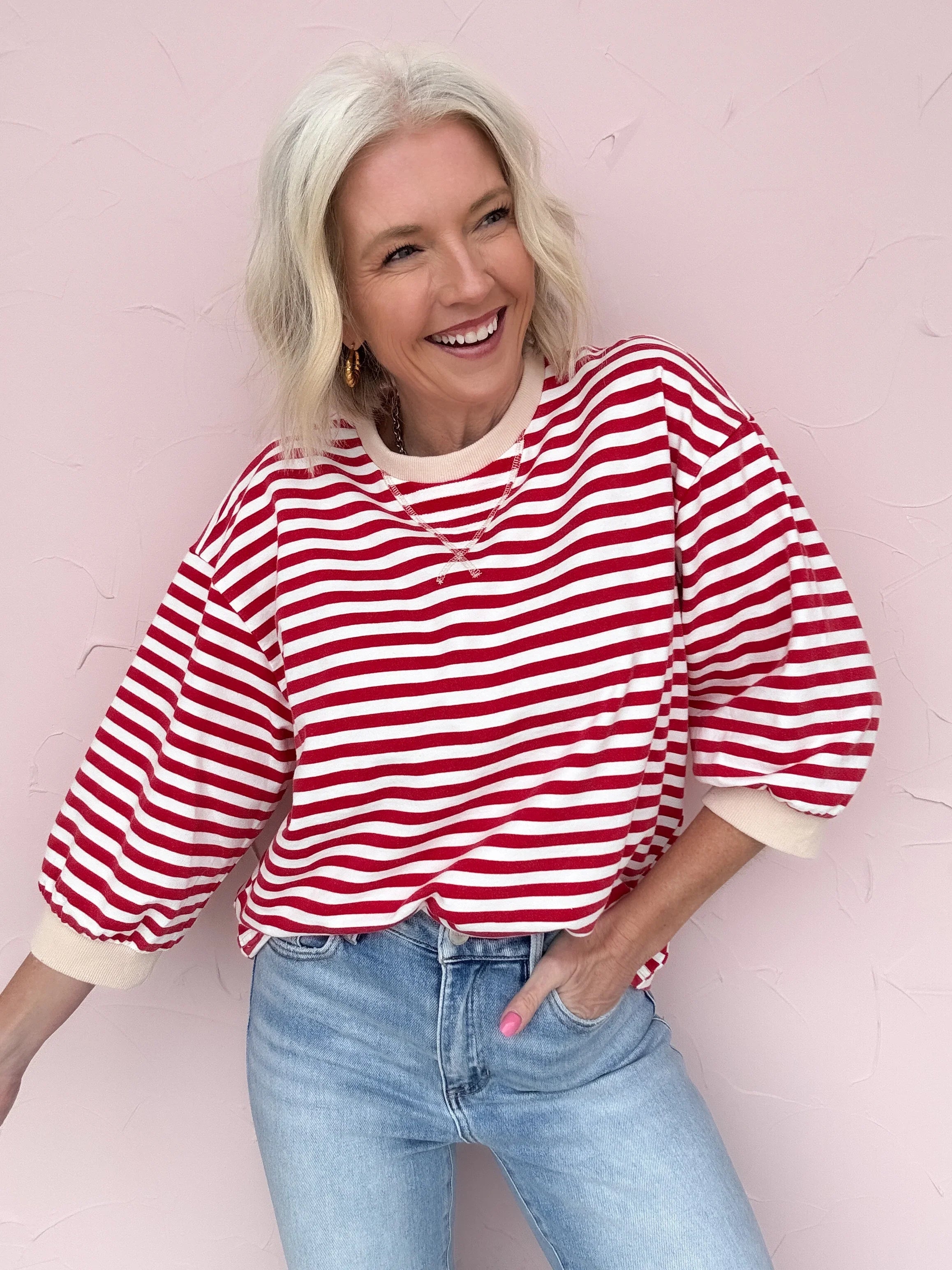 Americana Stripe Pullover