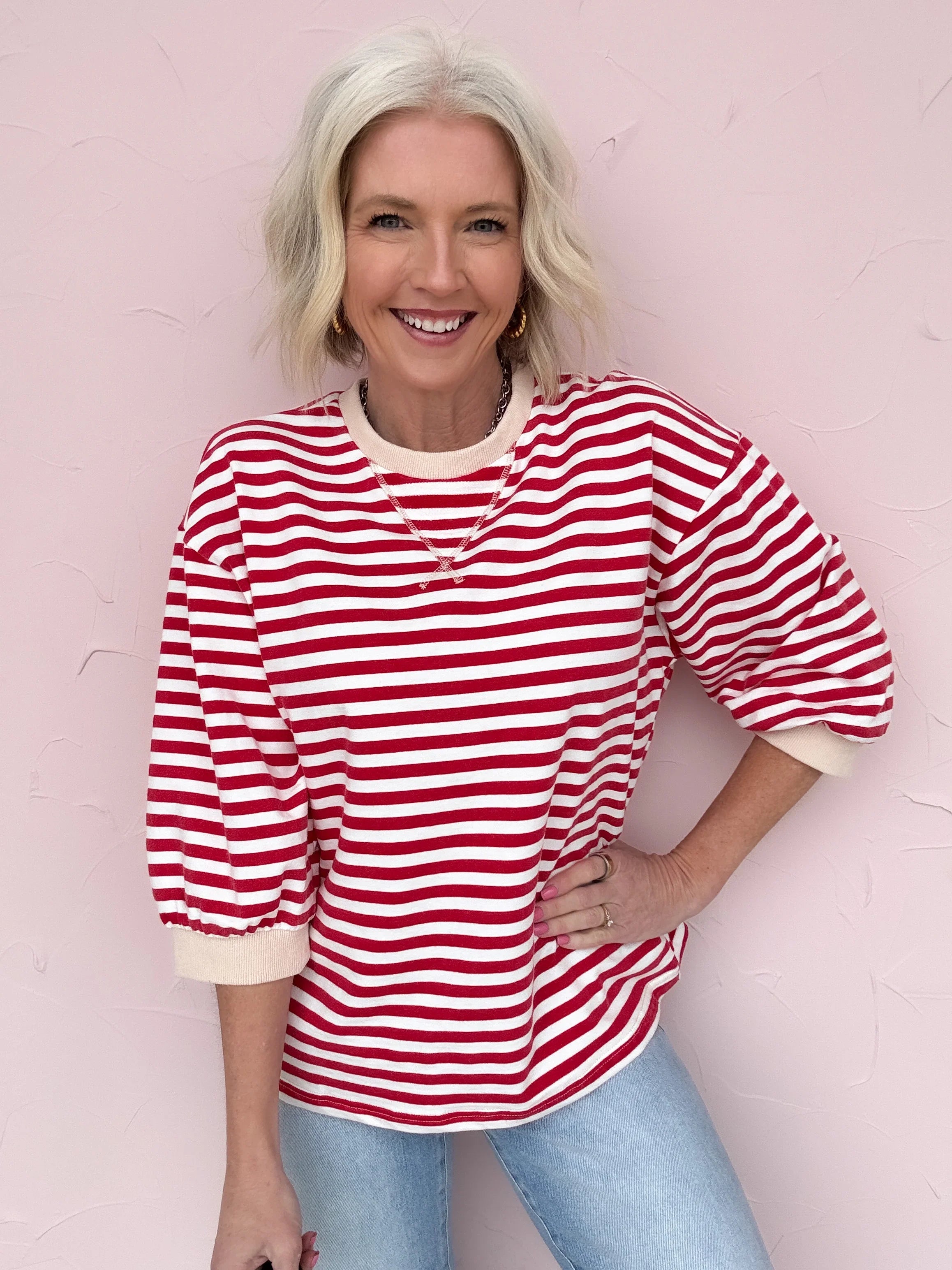 Americana Stripe Pullover