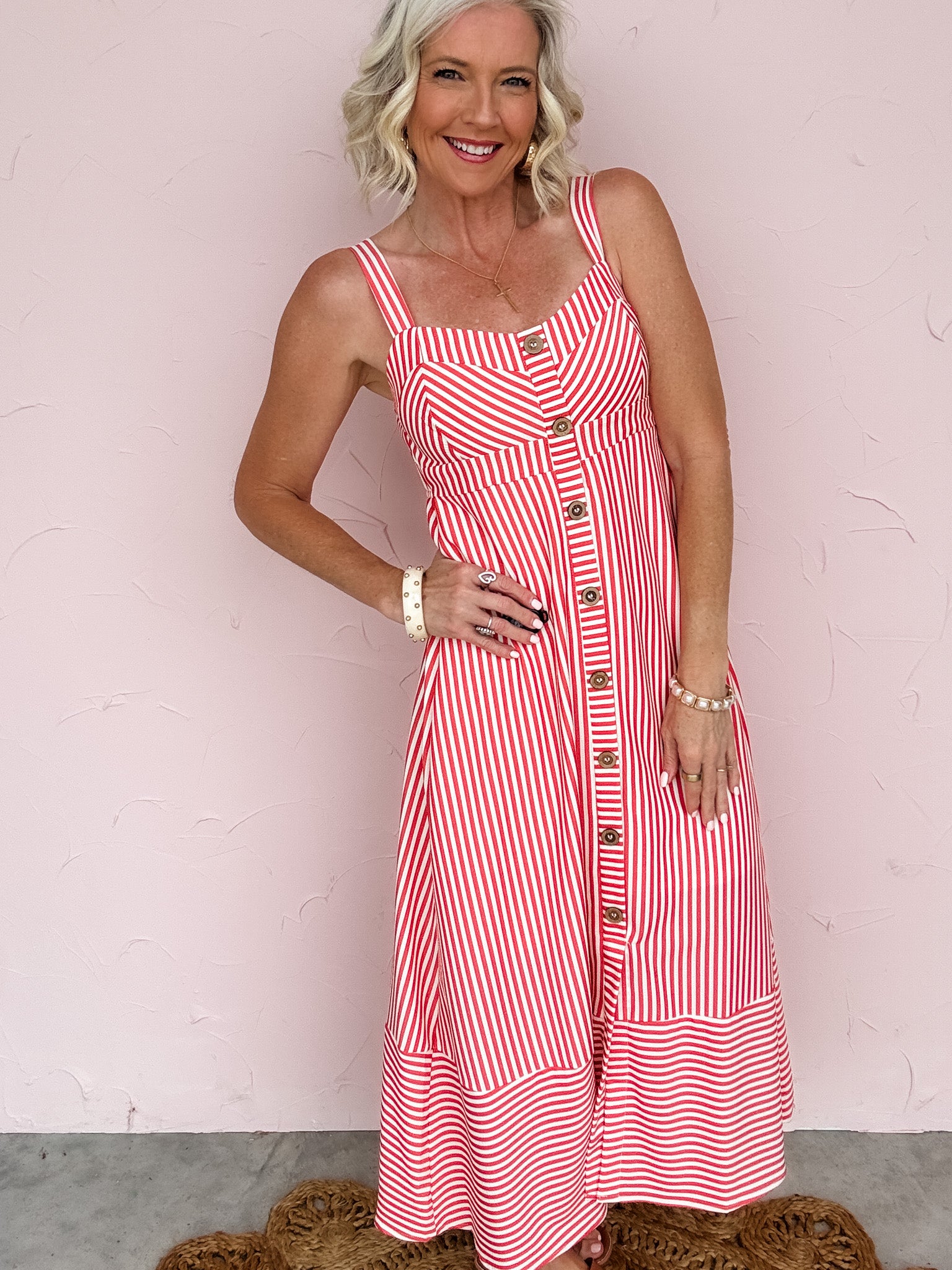 Monte Carlo Stripe Dress