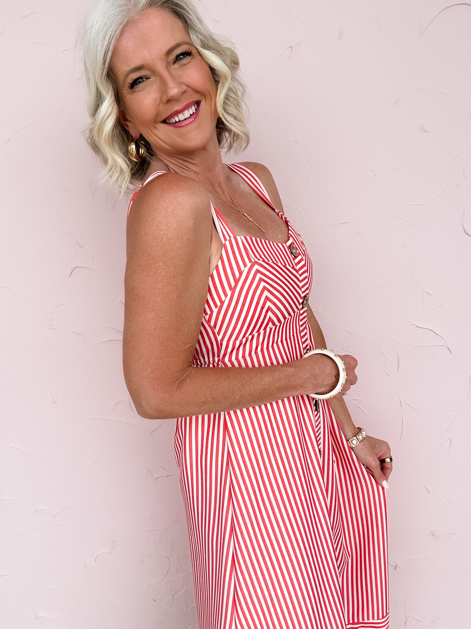 Monte Carlo Stripe Dress