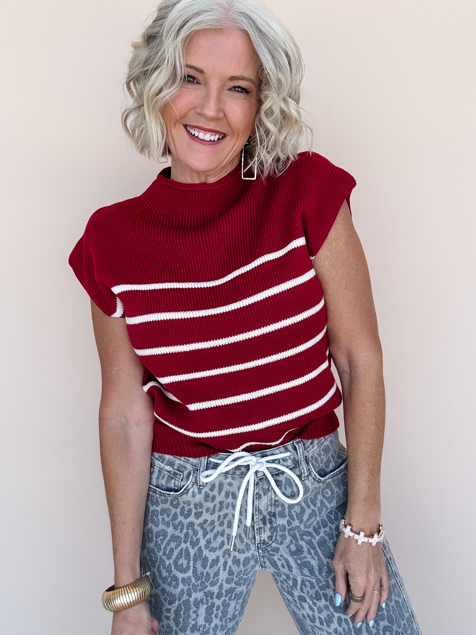 Uptown Stripe Knit Top