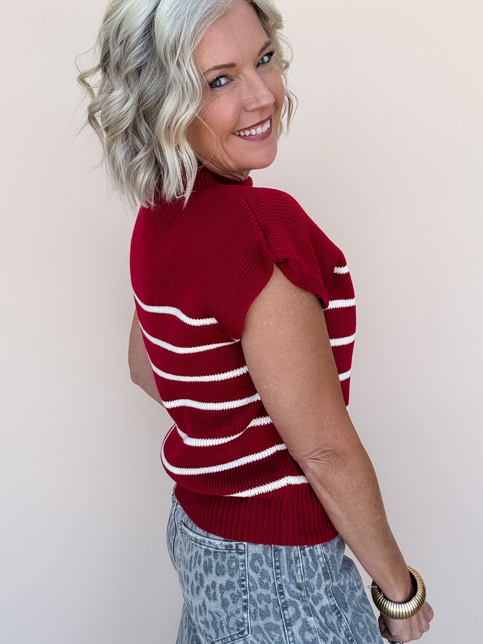 Uptown Stripe Knit Top
