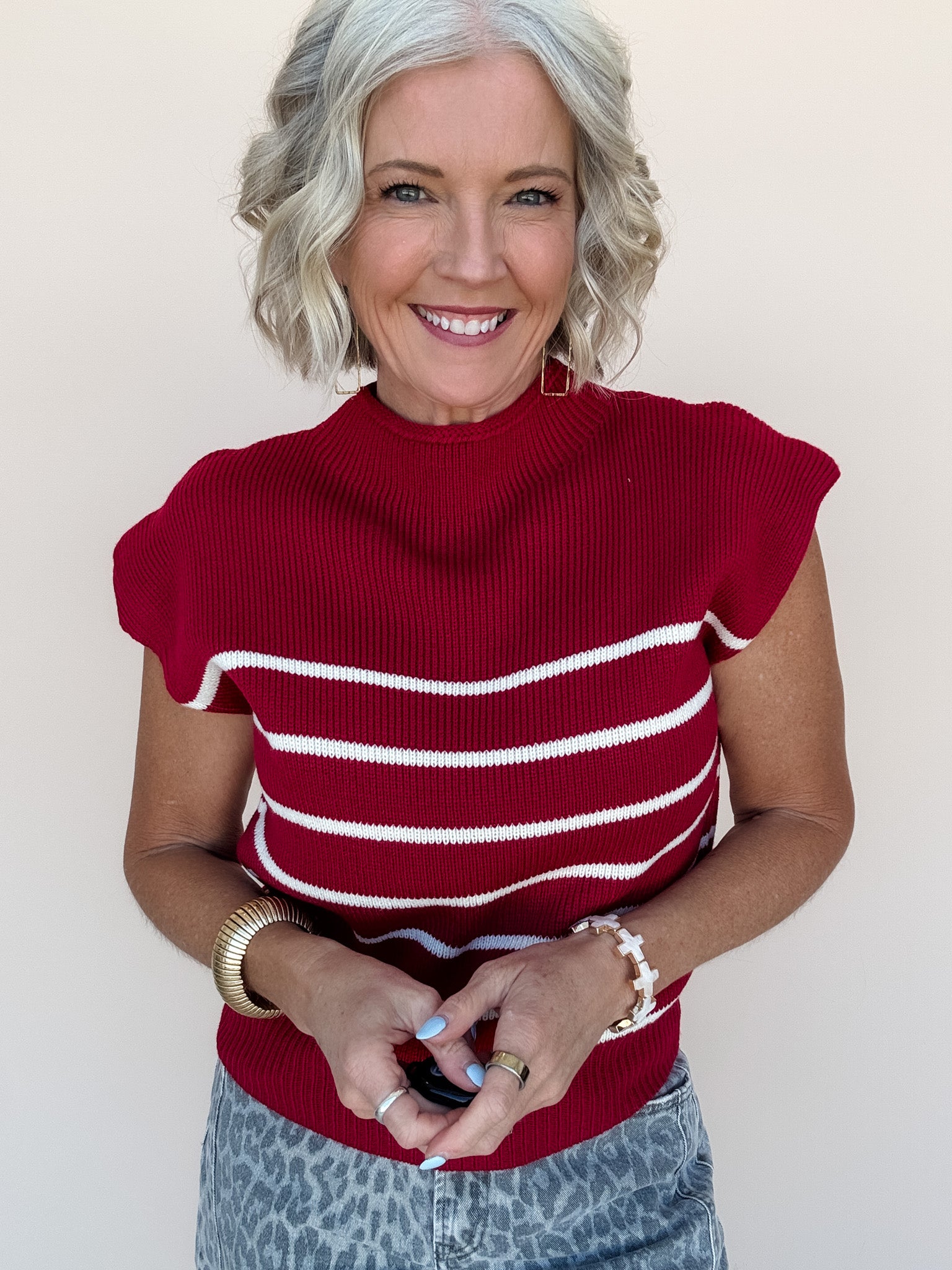 Uptown Stripe Knit Top