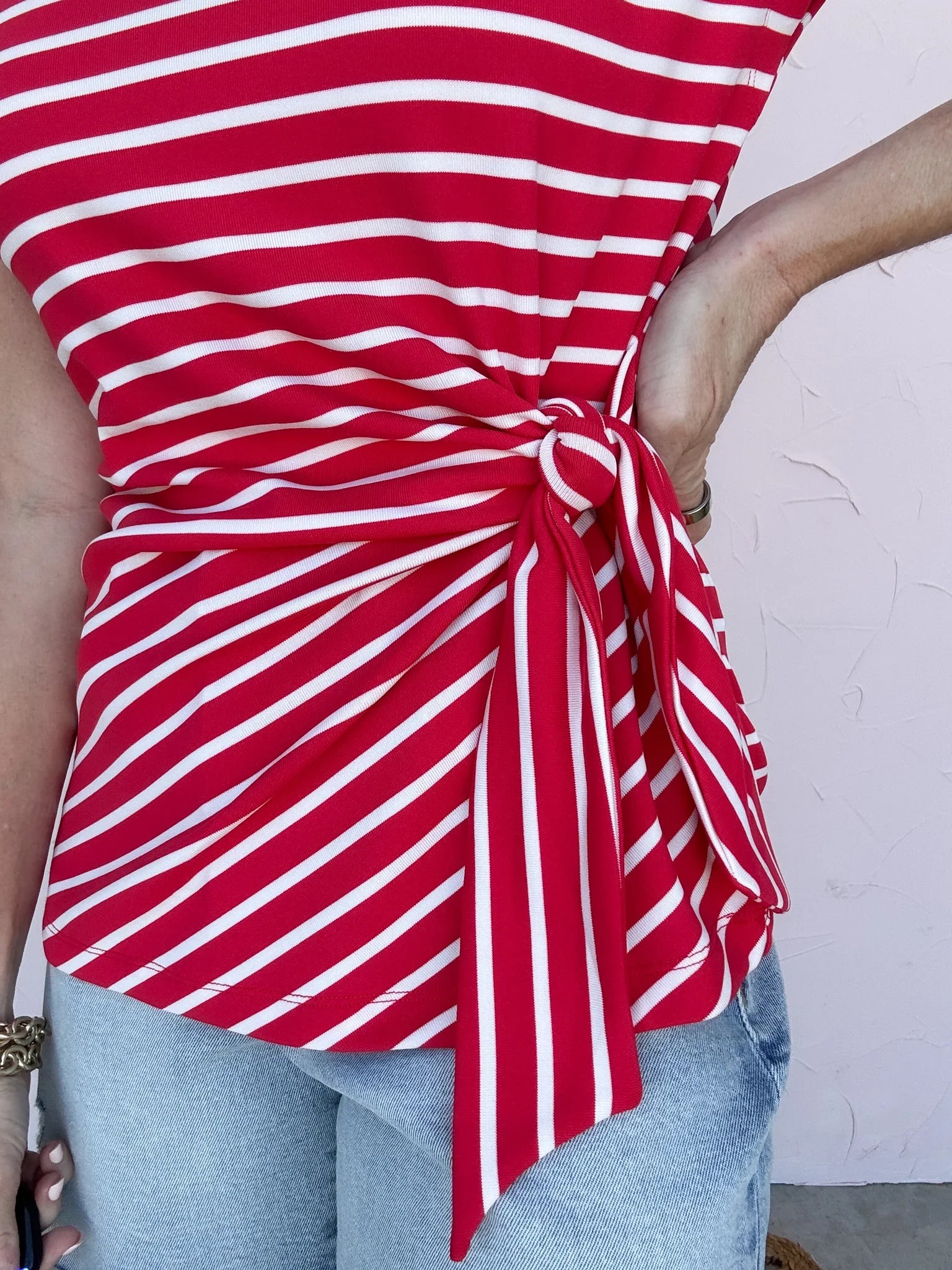 All Tied Up Stripe Top