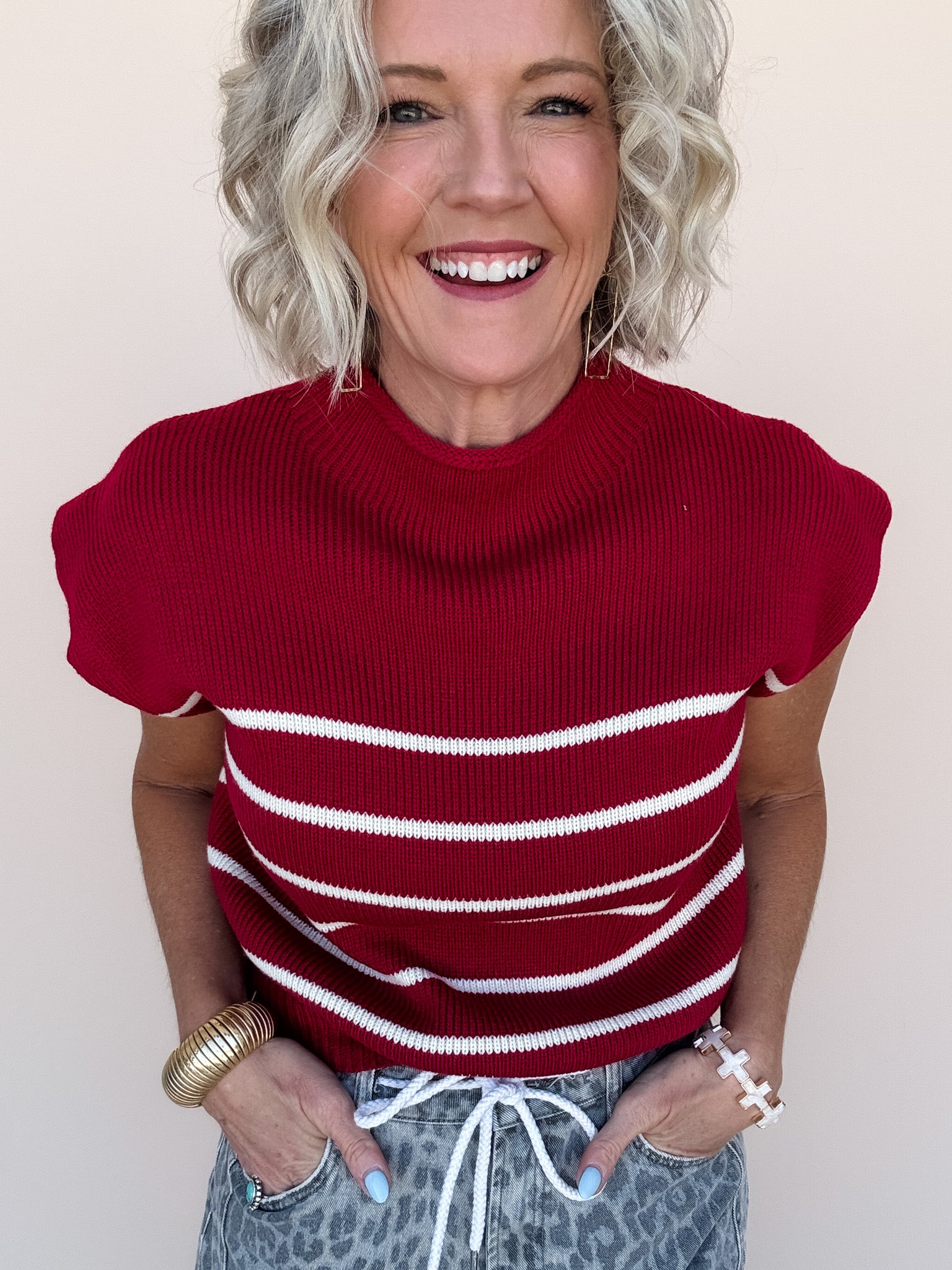 Uptown Stripe Knit Top