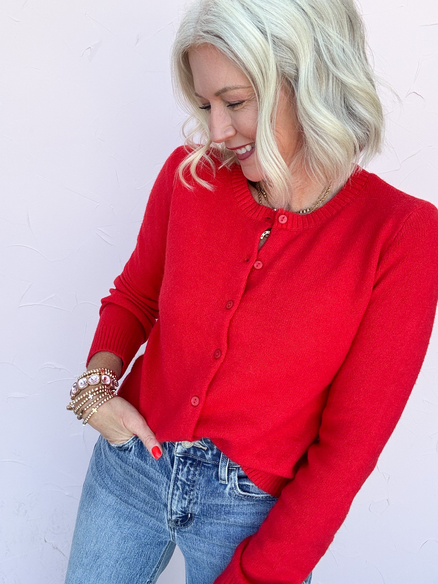Red Haute Cardigan