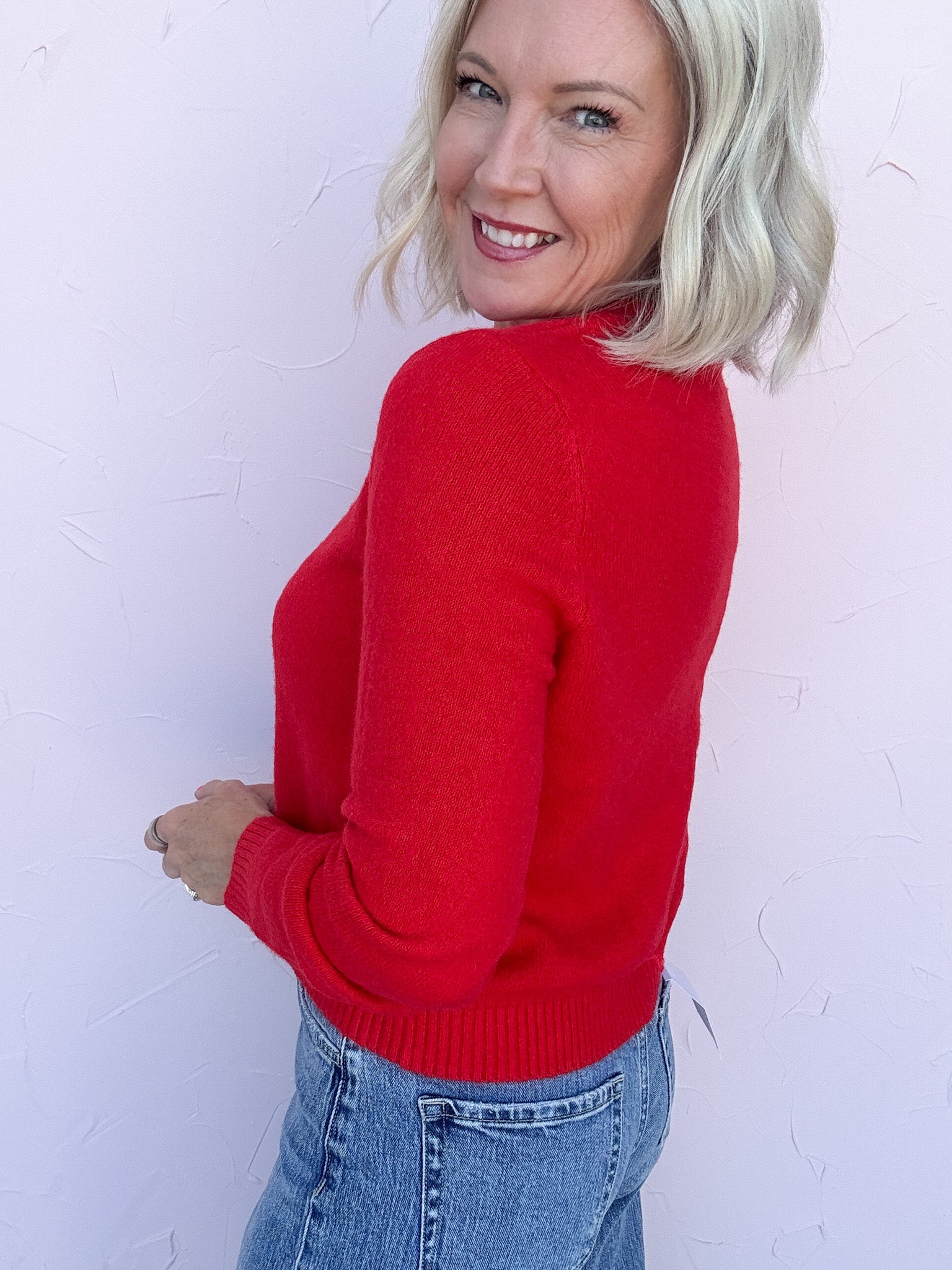 Red Haute Cardigan