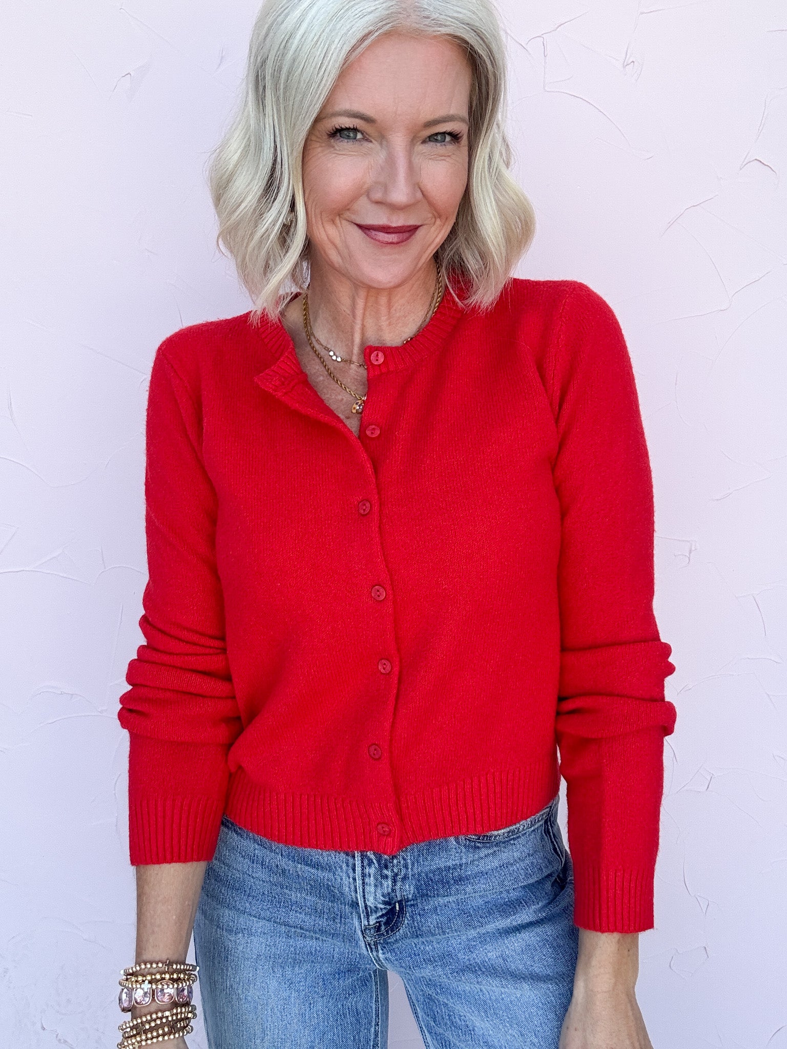 Red Haute Cardigan