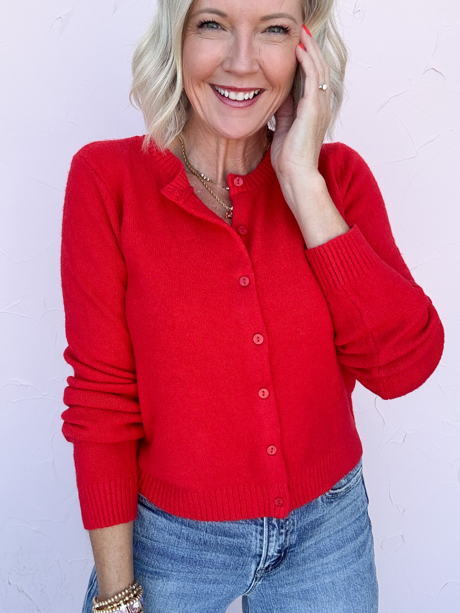 Red Haute Cardigan