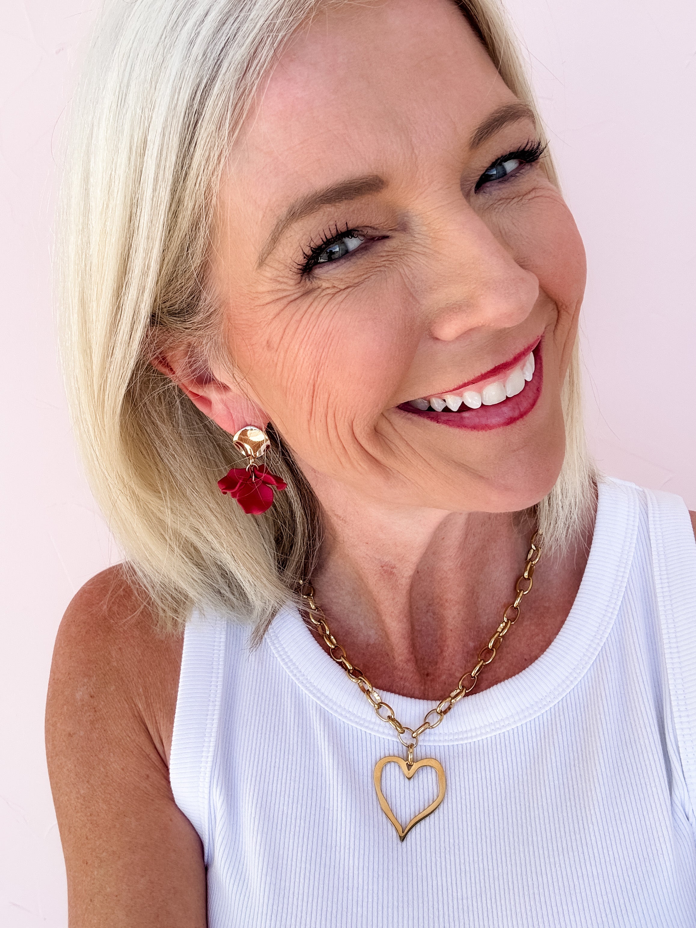 Open Heart Promise Necklace | Gold