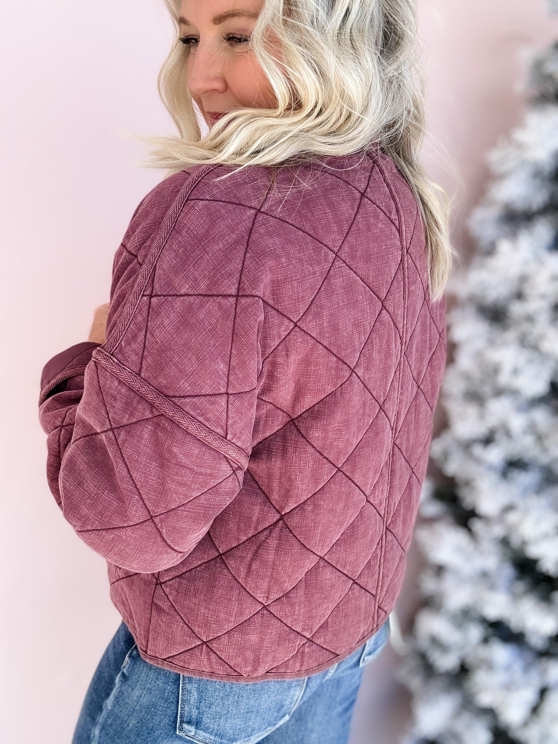 Mulberry Quilted Coat