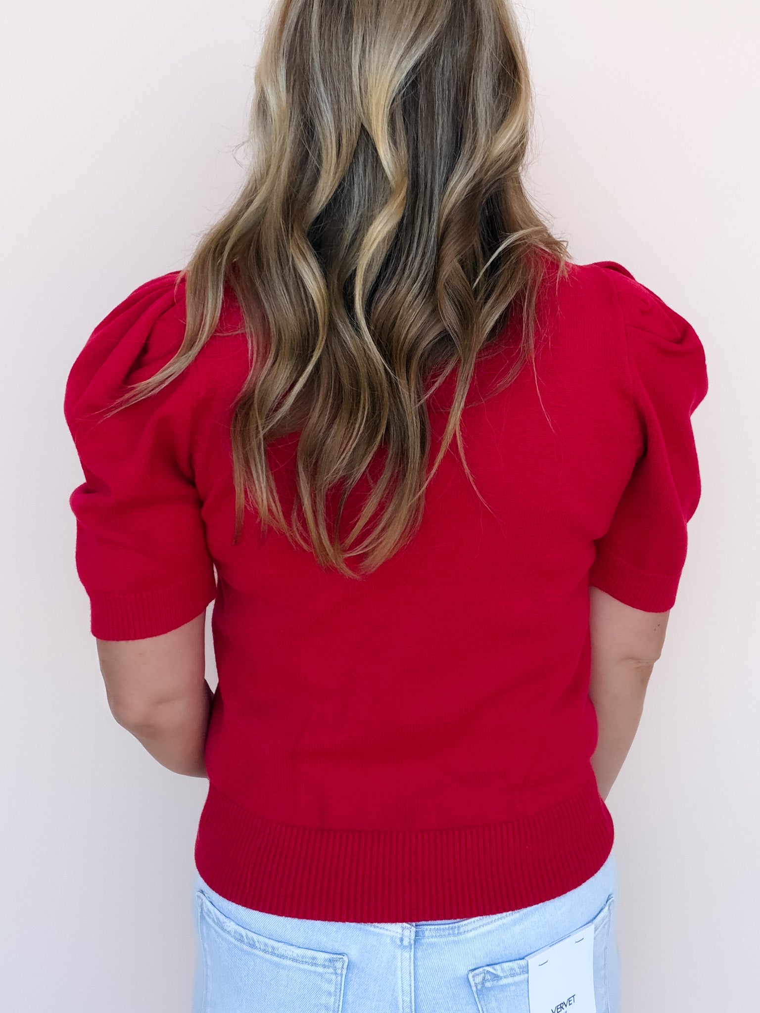 Come Home Ruffled Sweater | Red