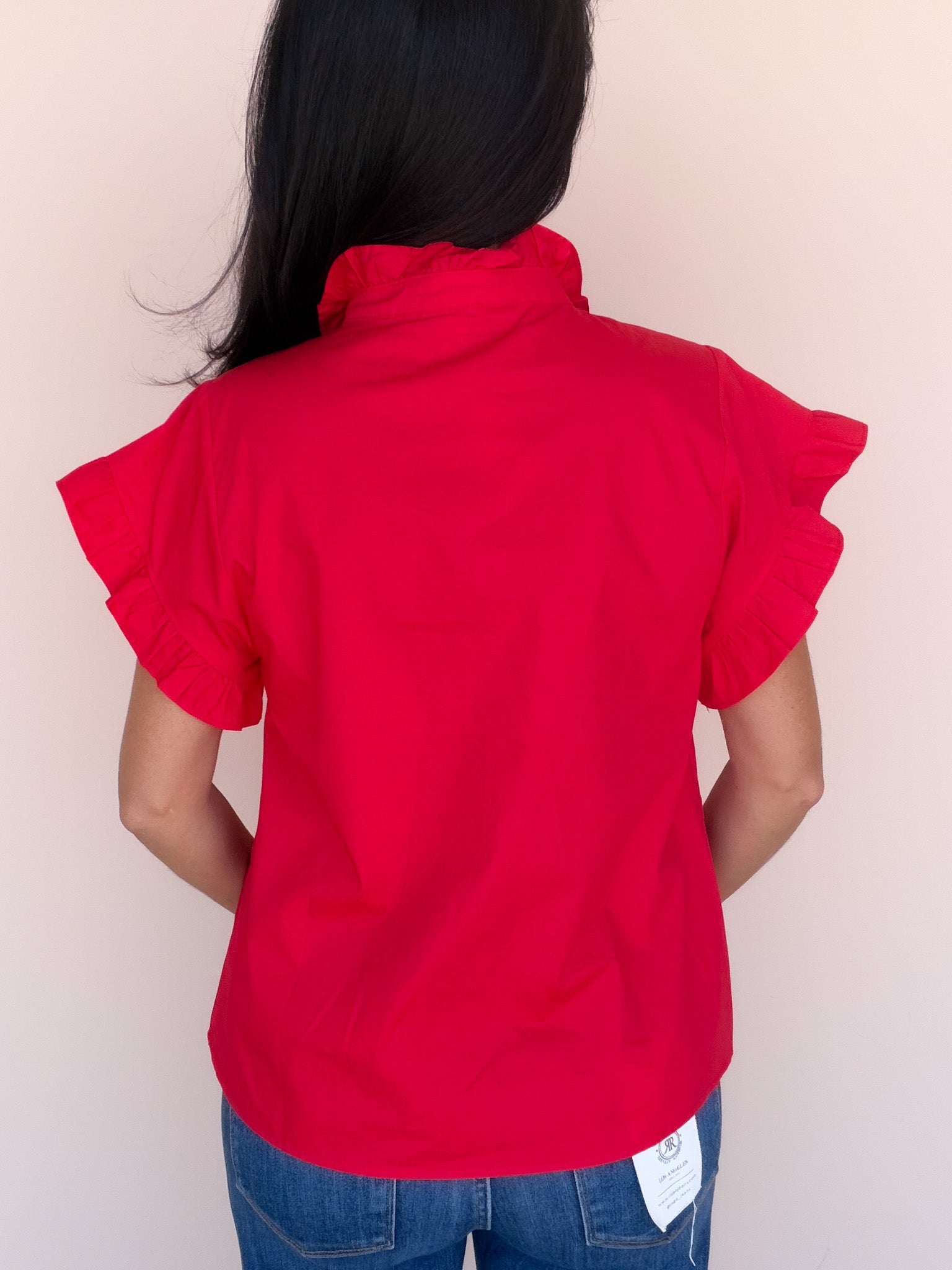 Ruby Ruffle Top