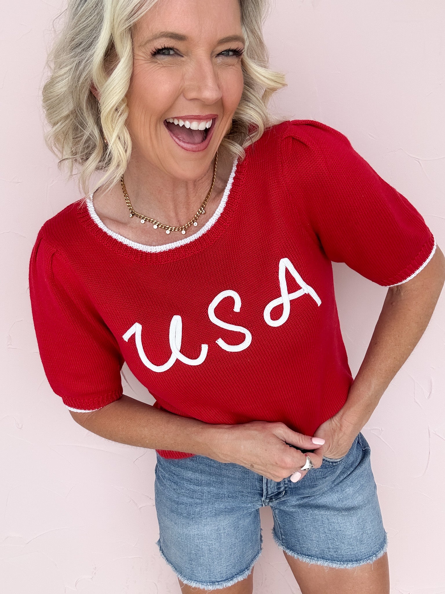 USA Knit Top