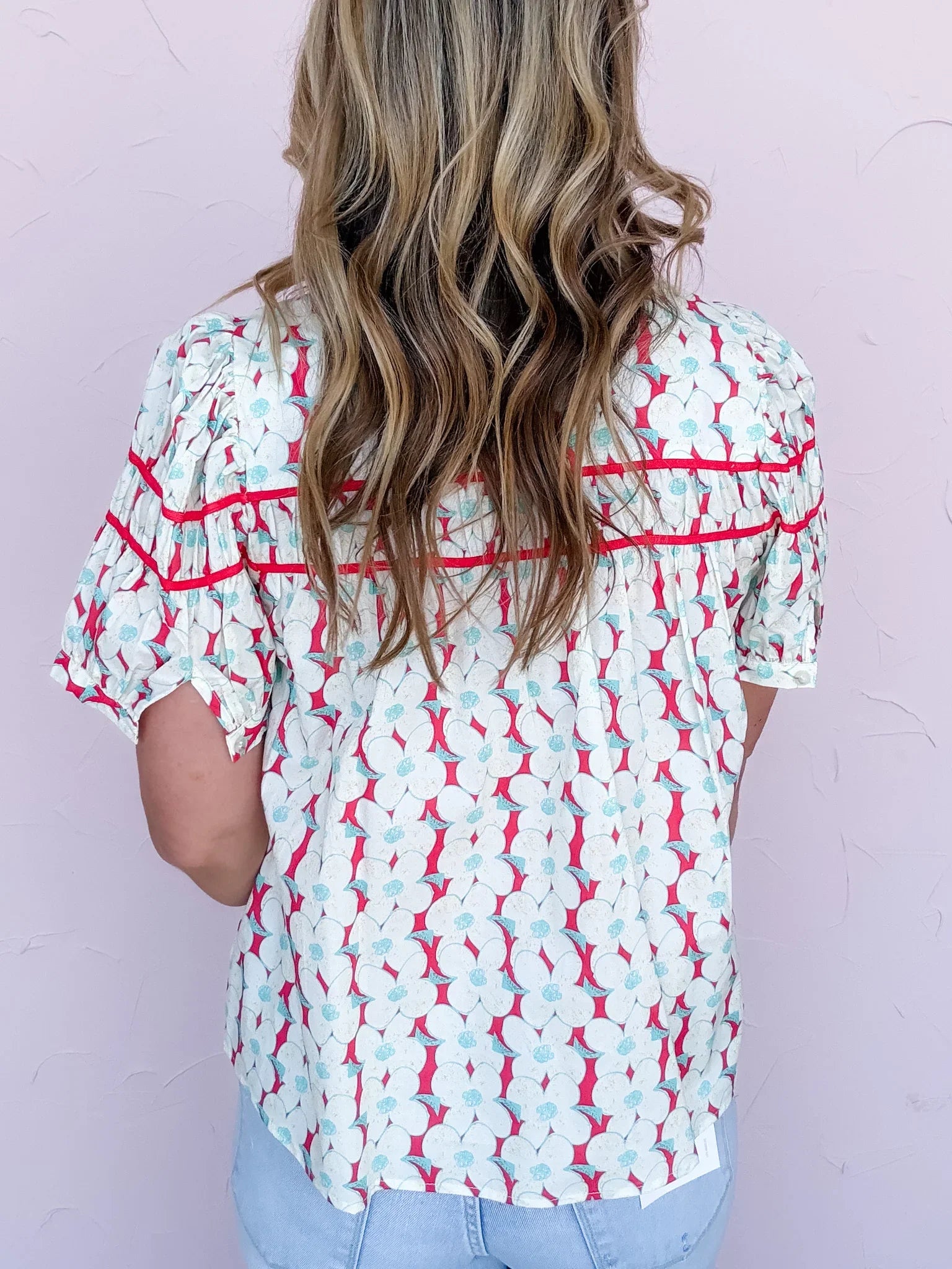 Poppy Petal Button Down