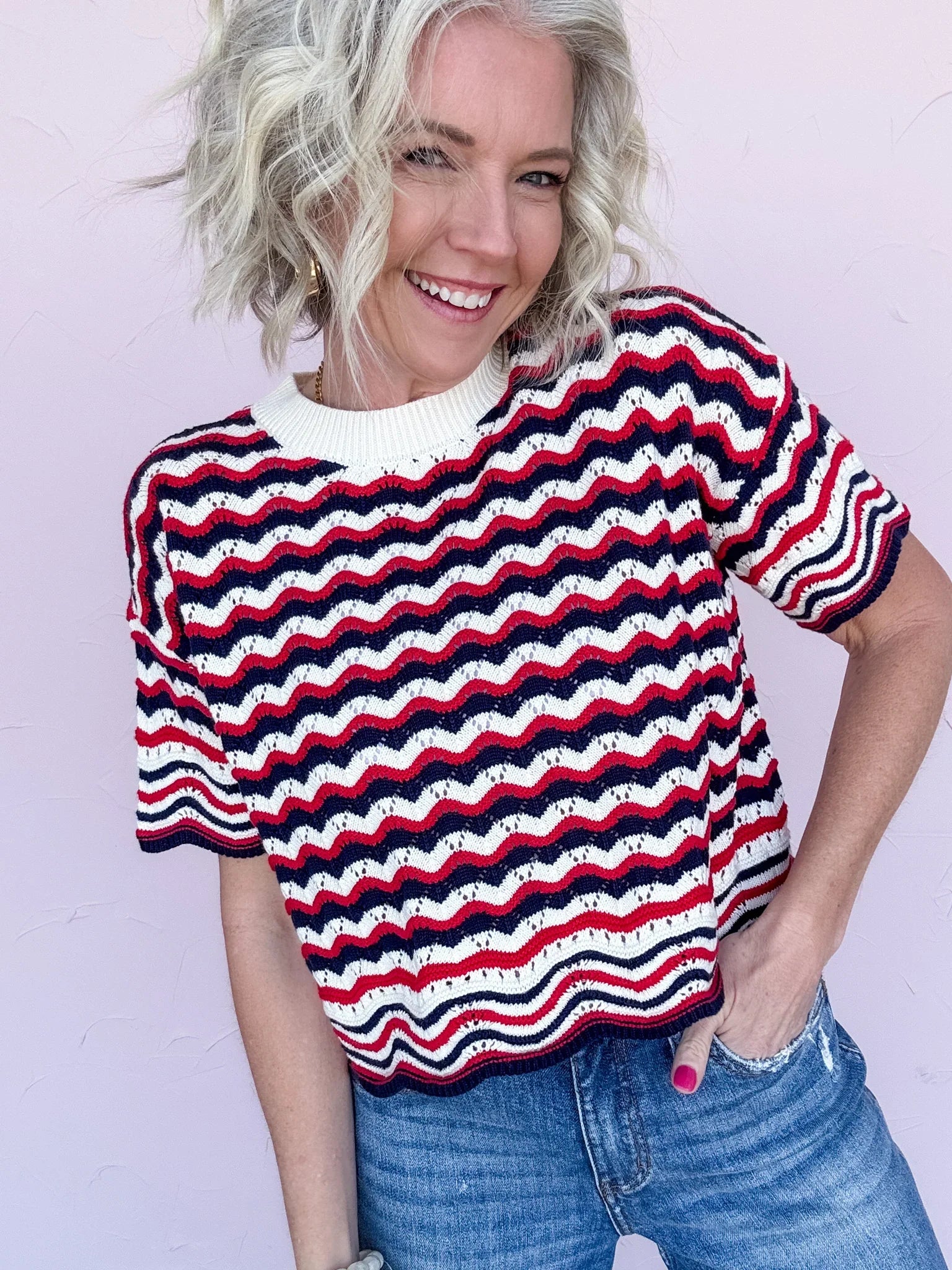 Liberty Wave Knit Top