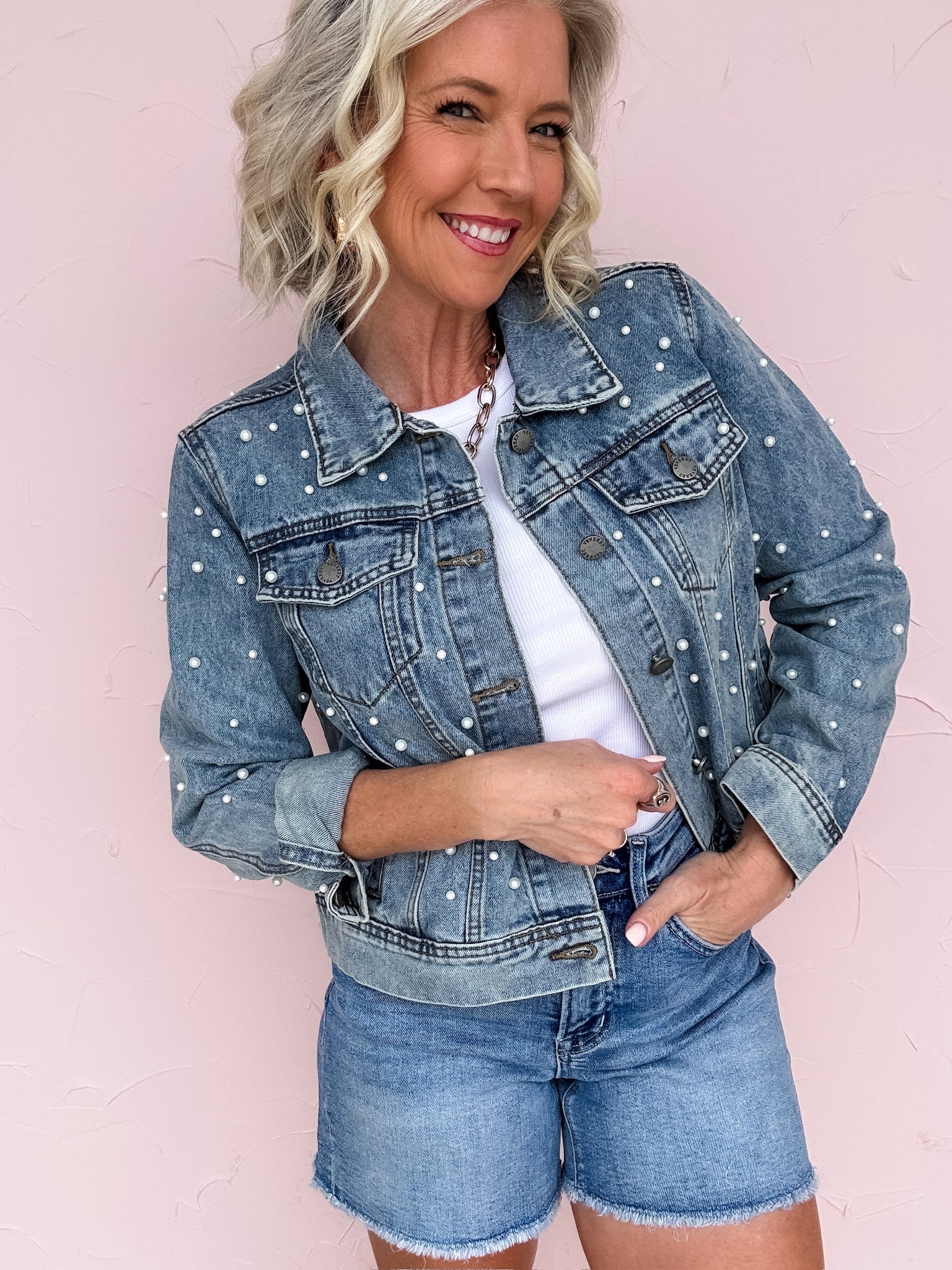 Brixton Midi Denim Shorts