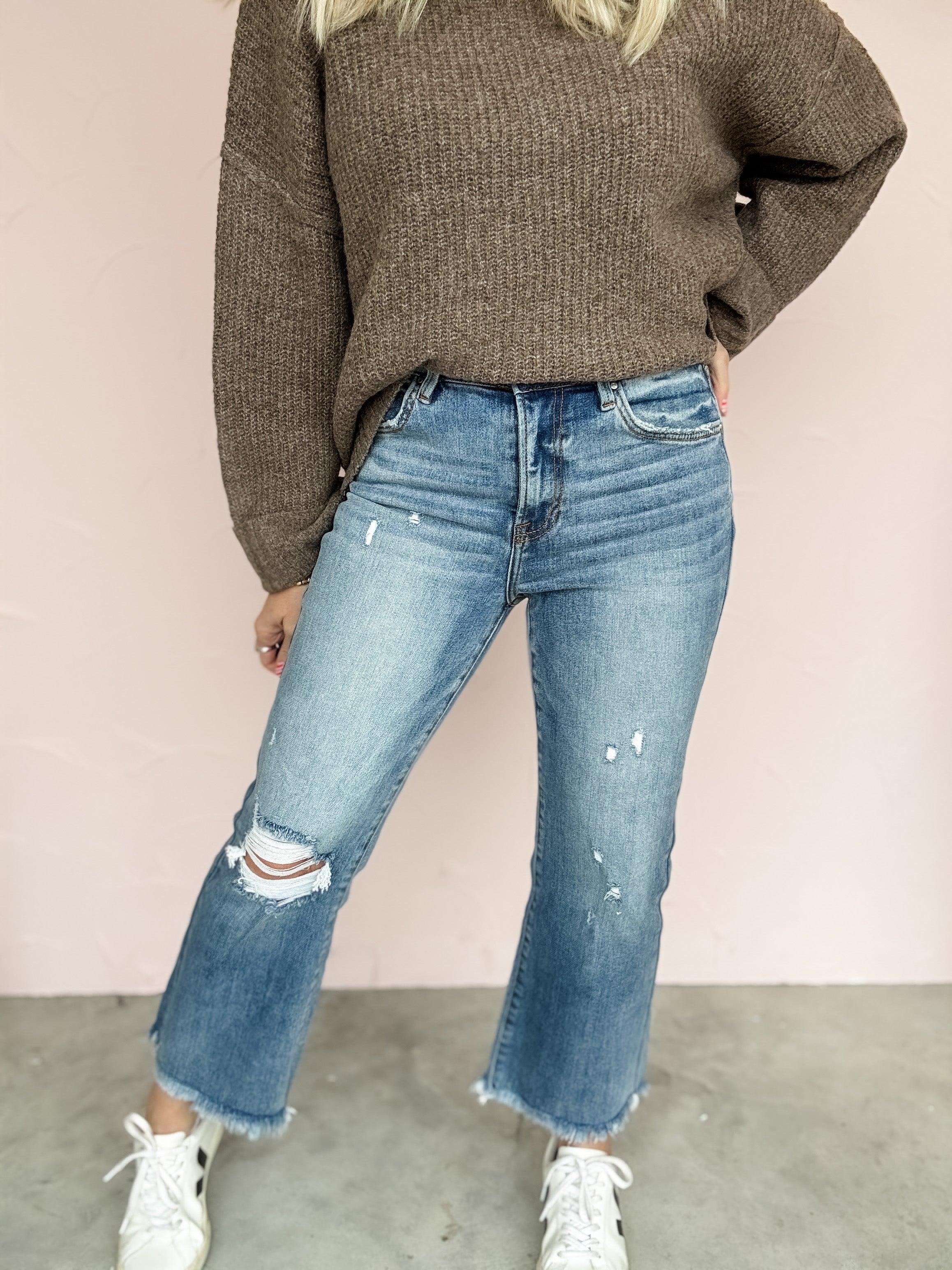 Journey Frayed Bootcut Crop