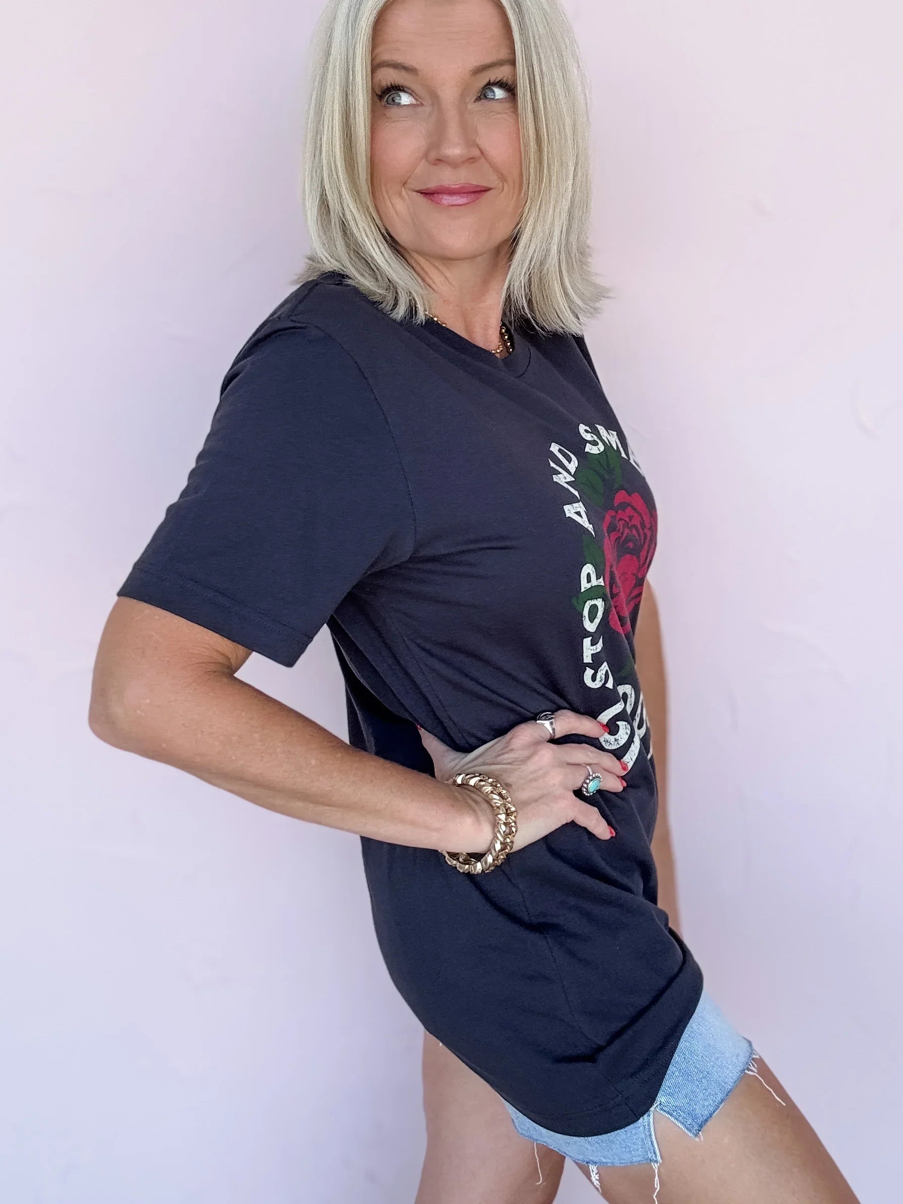 Stop & Smell The Roses Tee