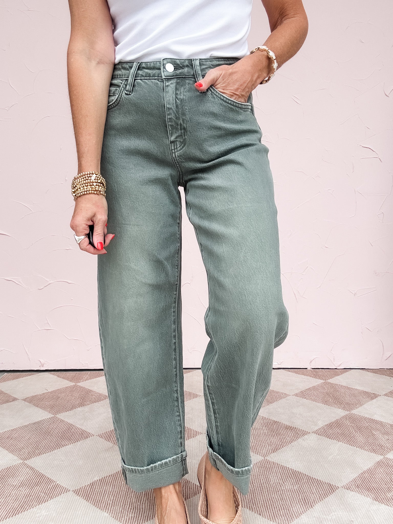 Second Nature Barrel Jean