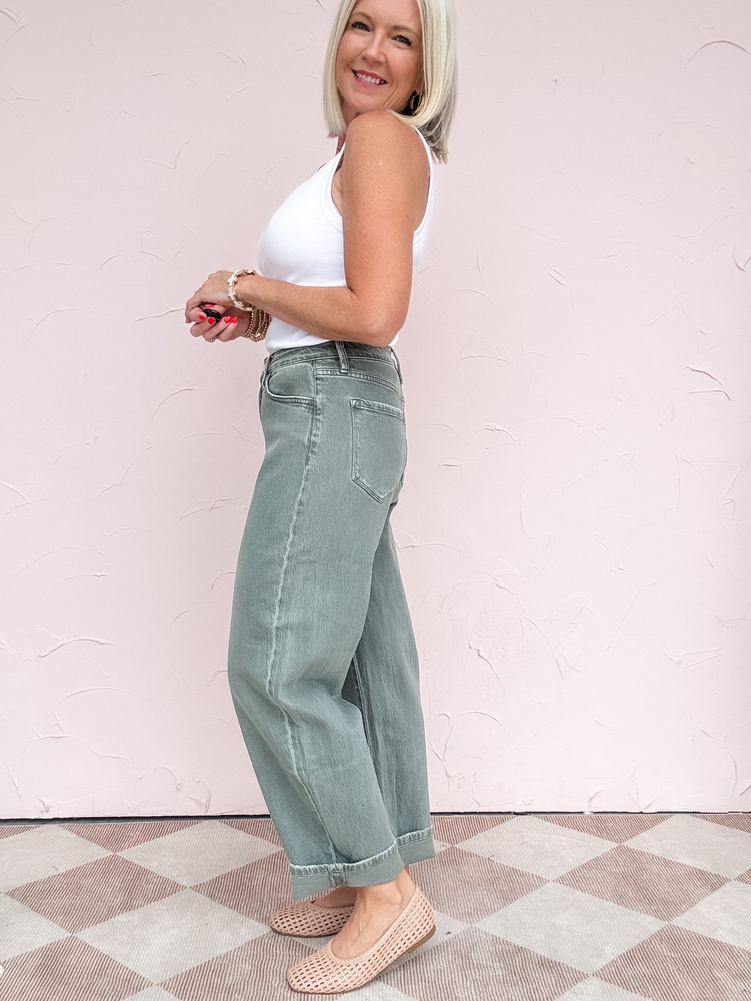 Second Nature Barrel Jean