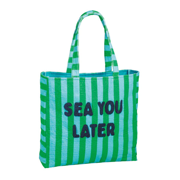 Sea You Later Terry Cloth Tote
