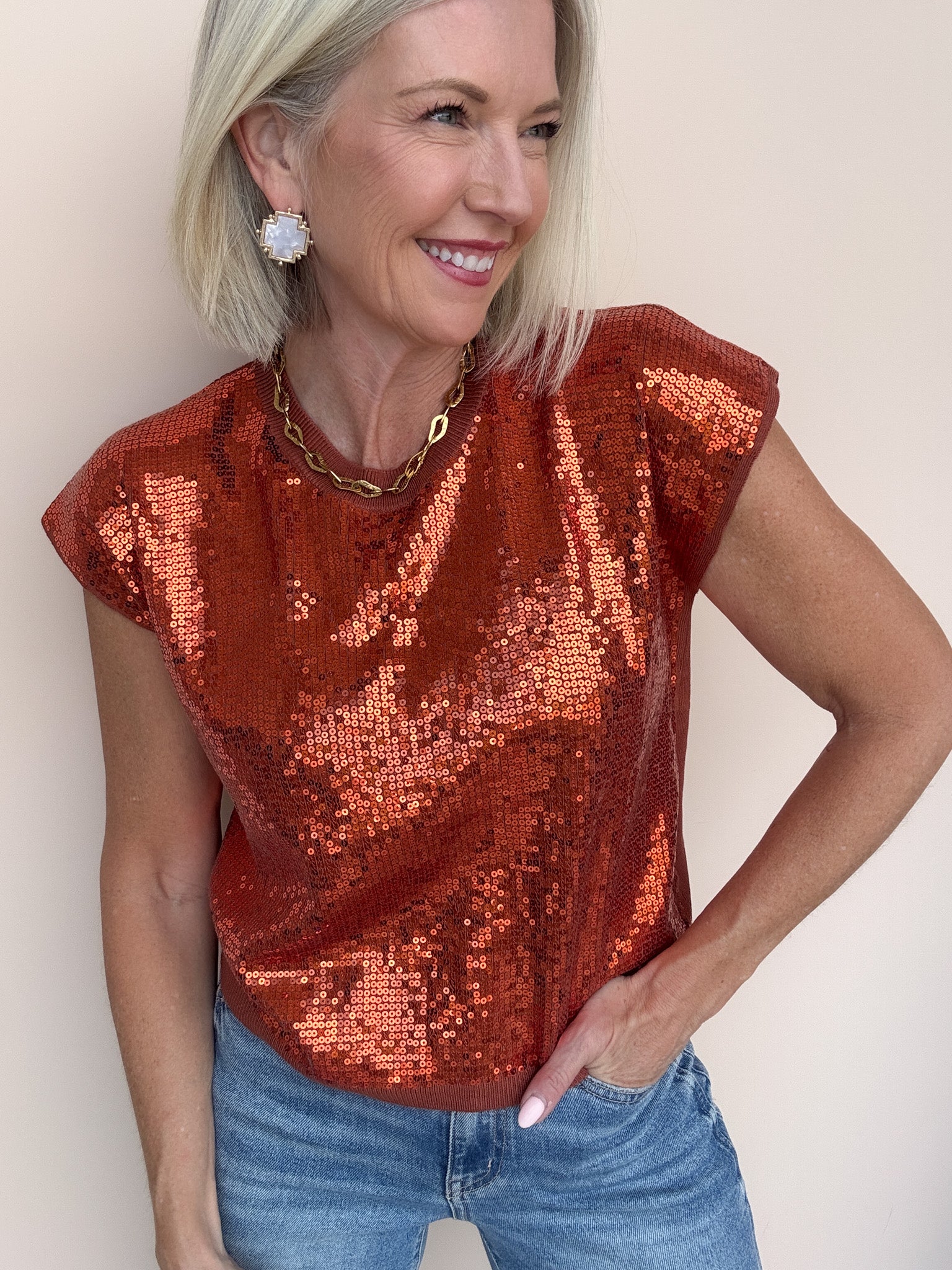 All Out Sparkle Top