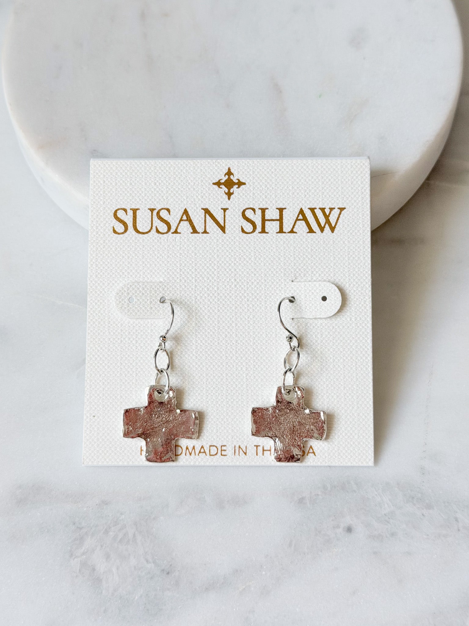 Faith & Fire Cross Earrings | Susan Shaw