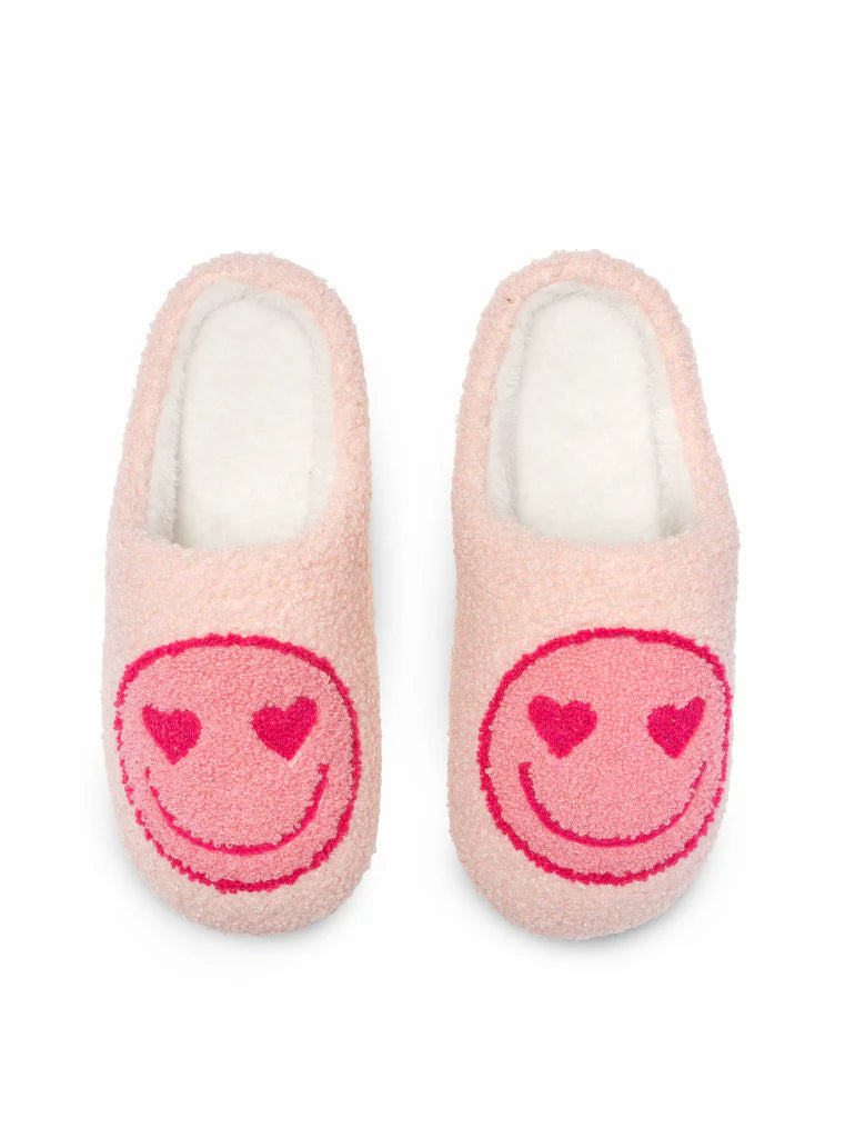 Pink Happy Slipper Scuffs