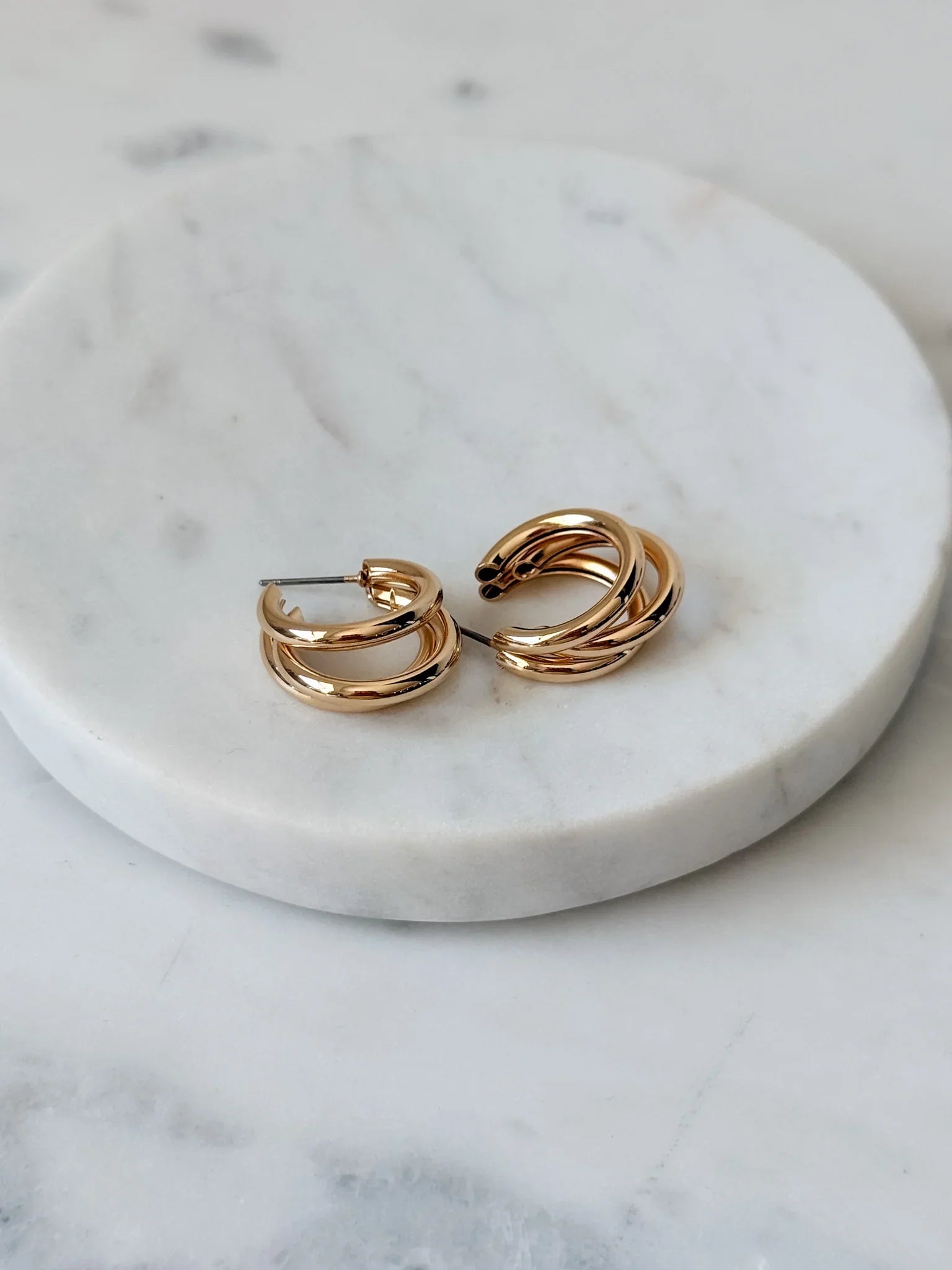 Triple Take Hoop Earrings