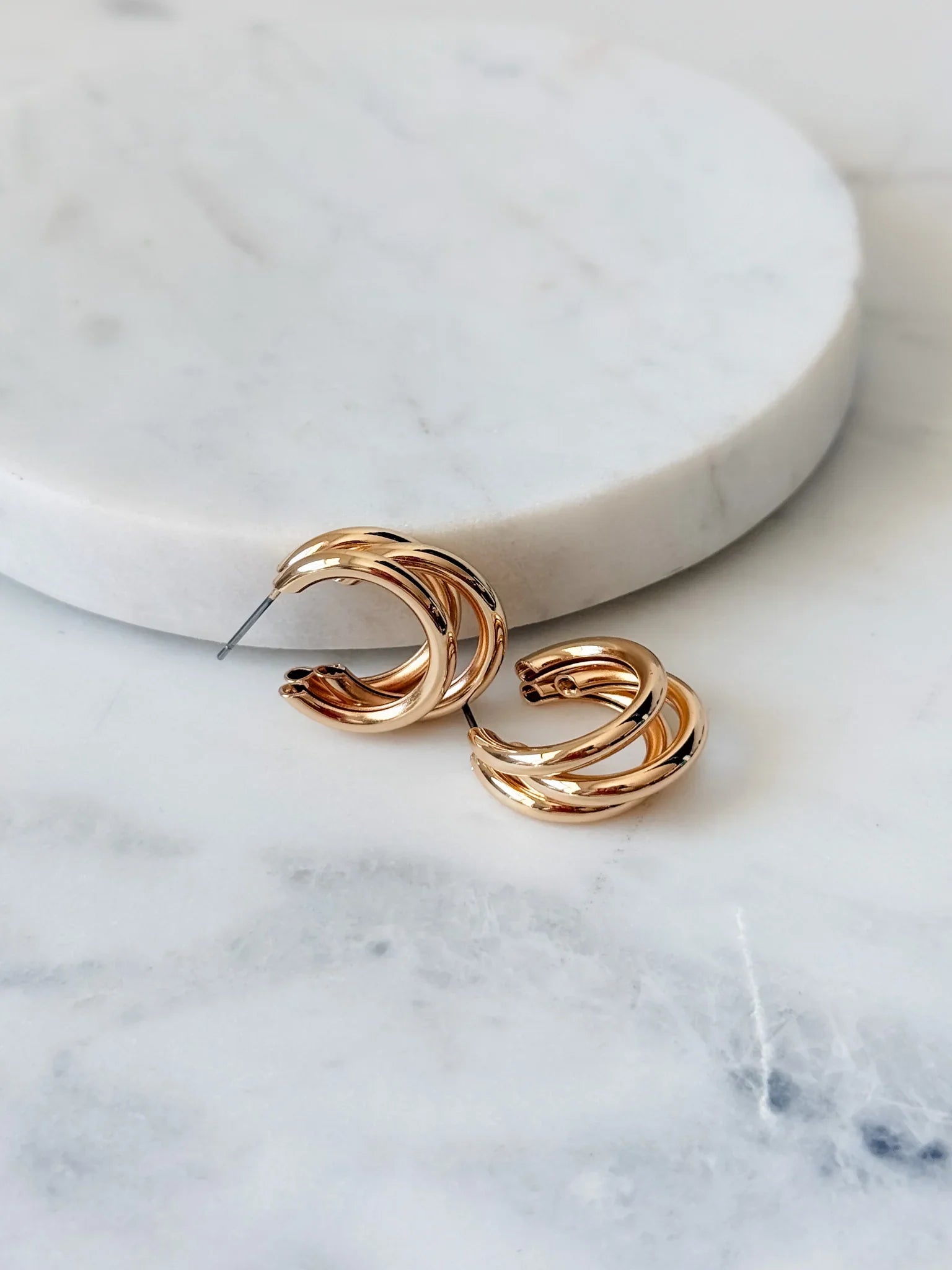 Triple Take Hoop Earrings