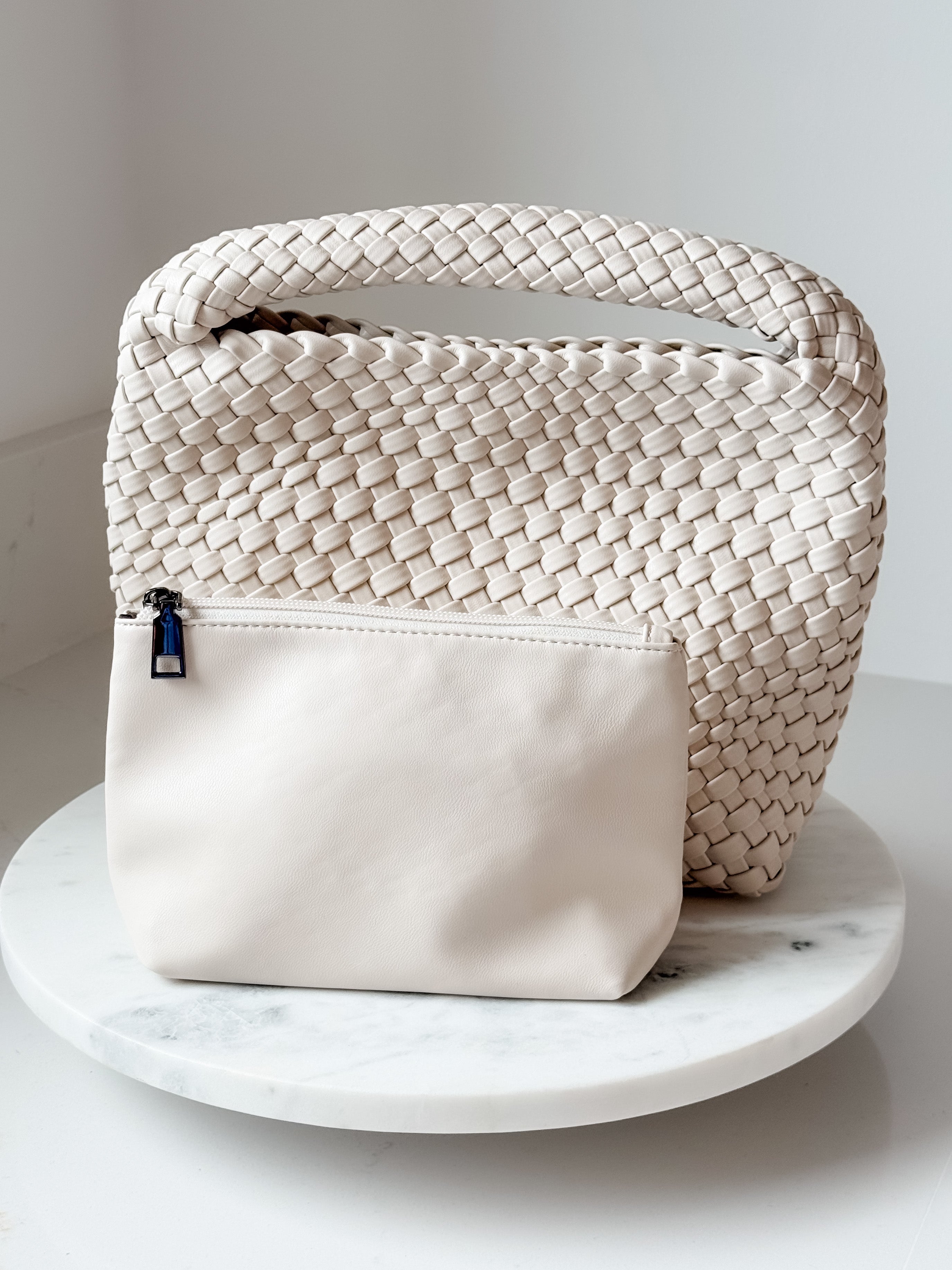 Harper Woven Mini Tote