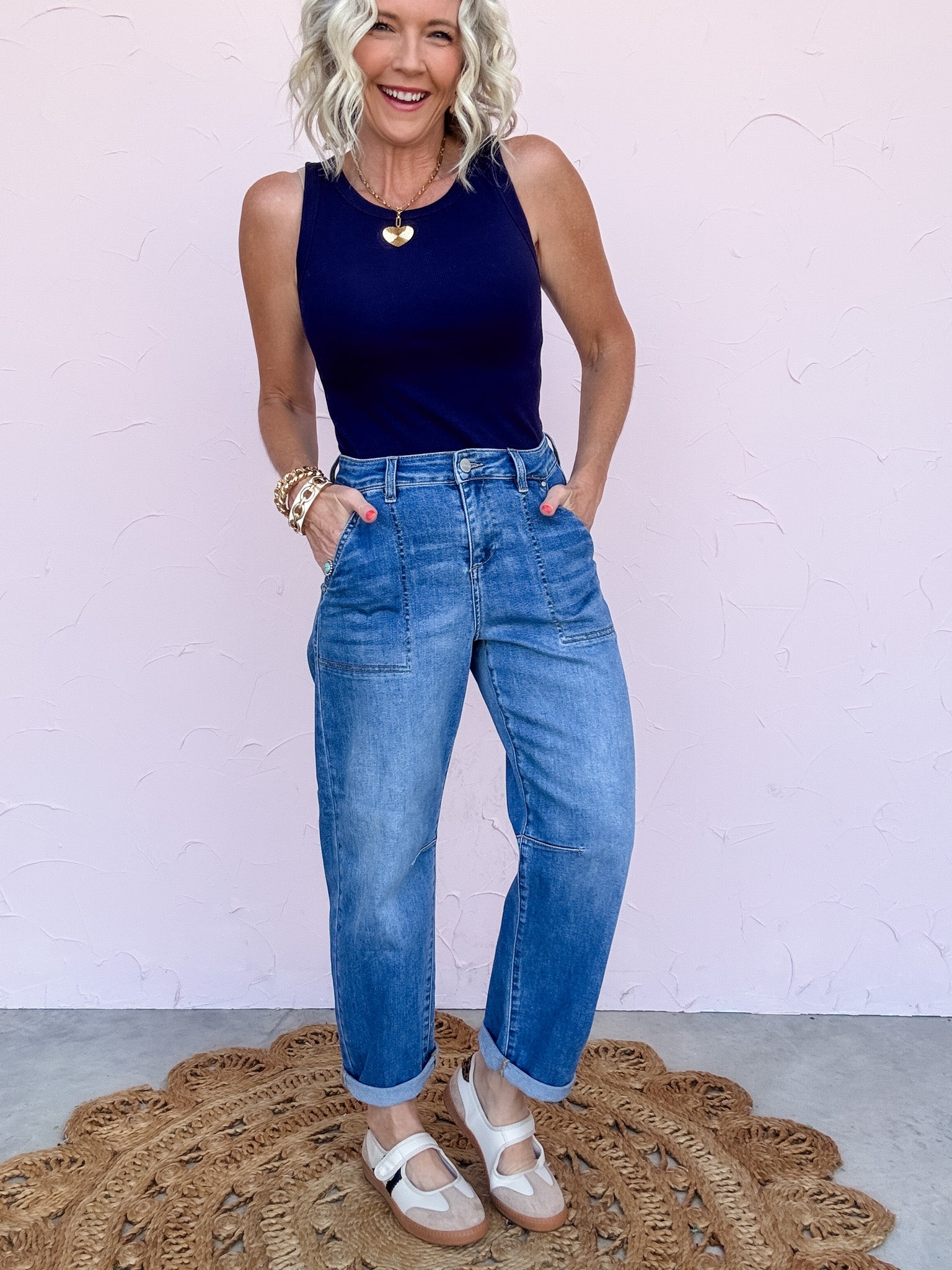 Effortless Edge Mary Jane Sneaker