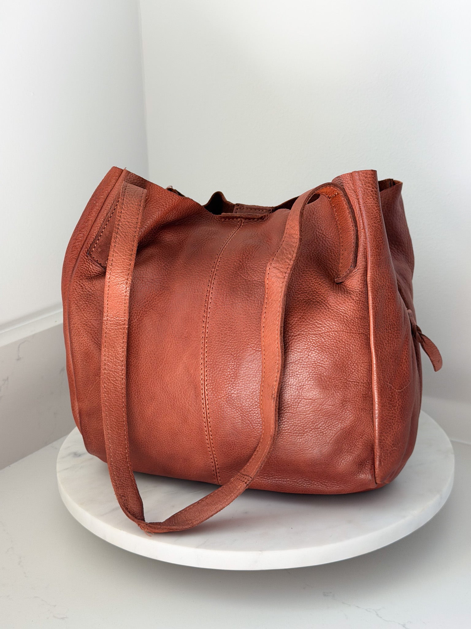 Paul & Taylor Cognac Carryall Crossbody