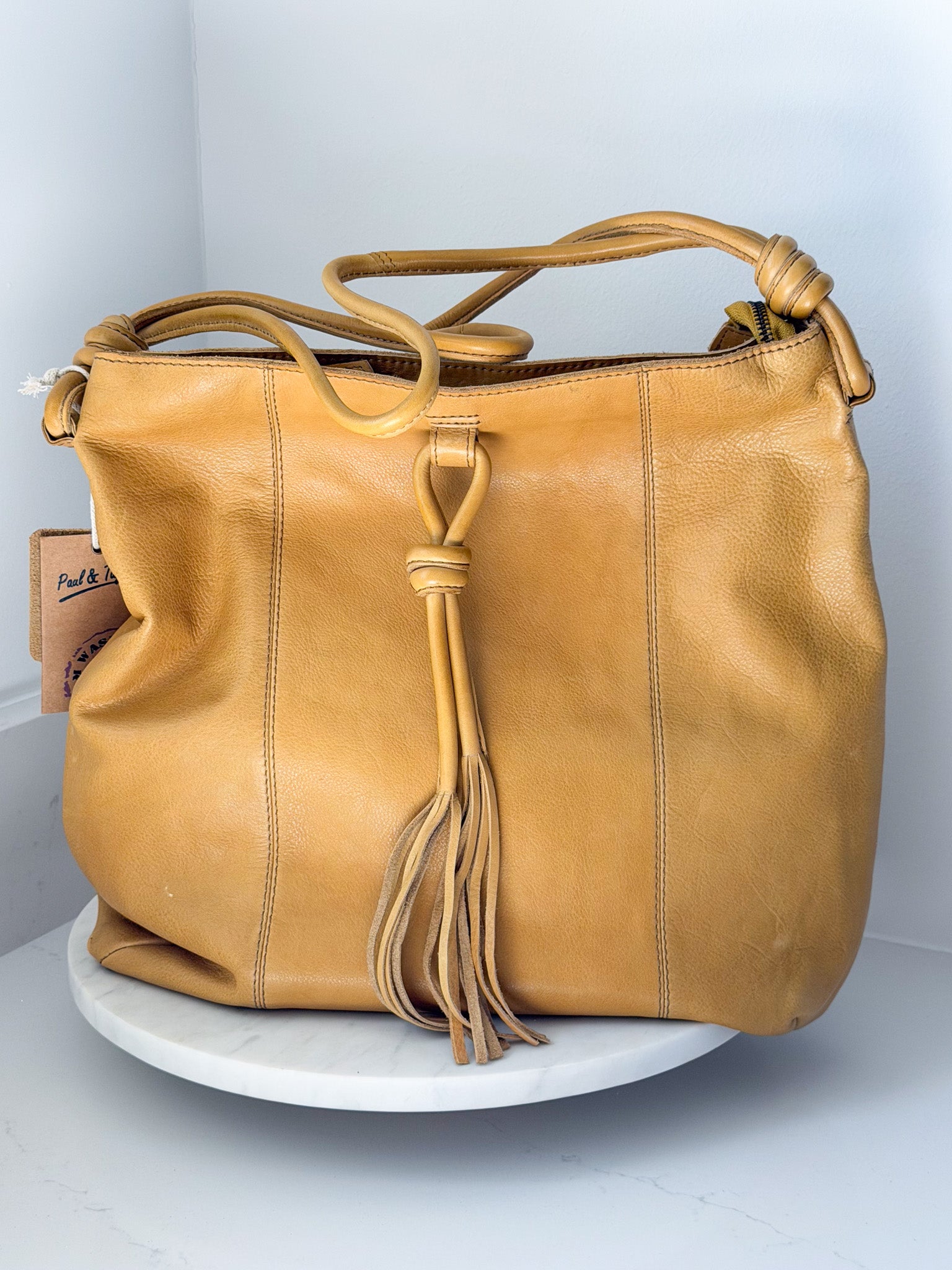 Paul & Taylor Tassel Tote | Lemon
