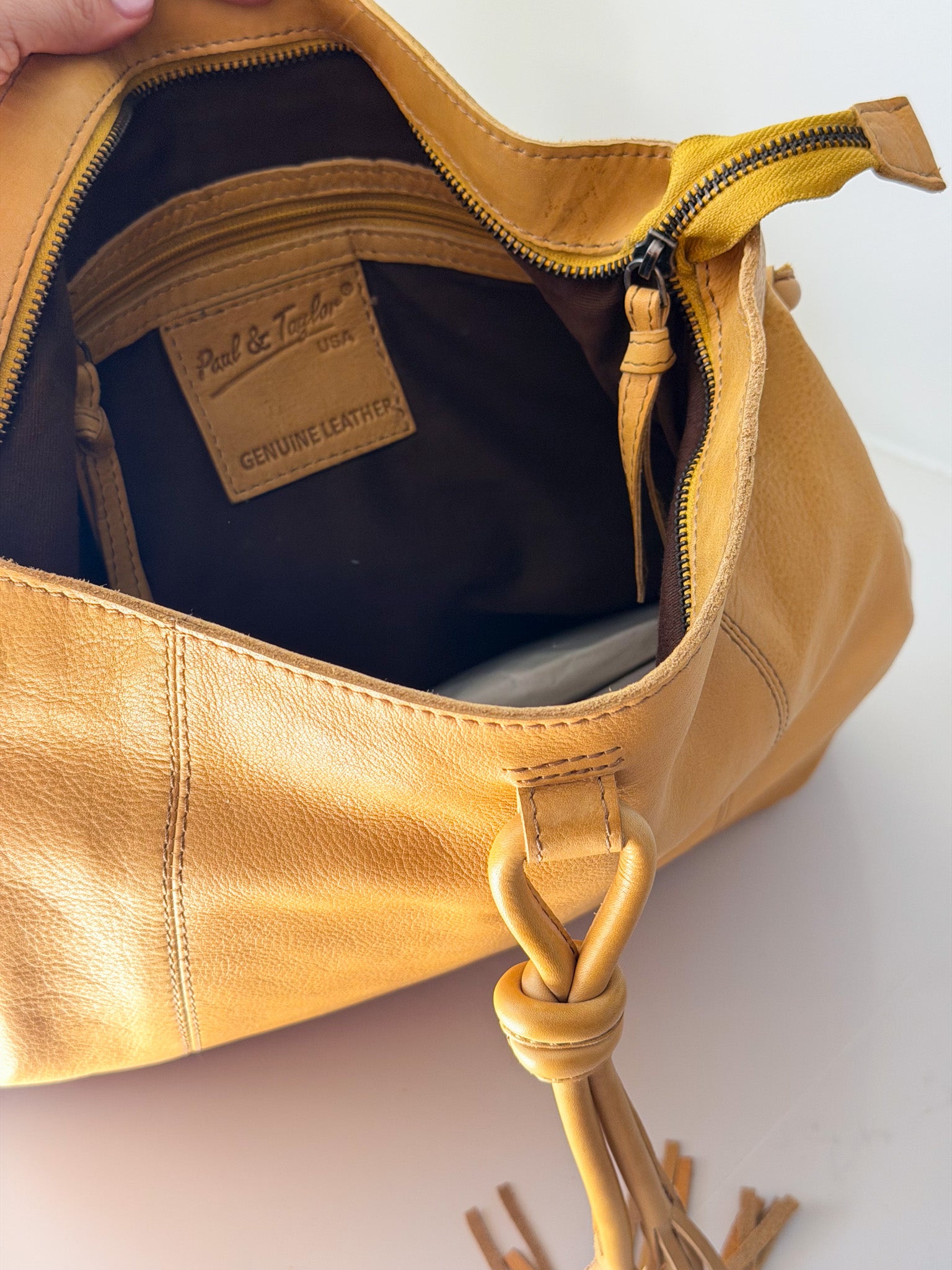 Paul & Taylor Tassel Tote | Lemon