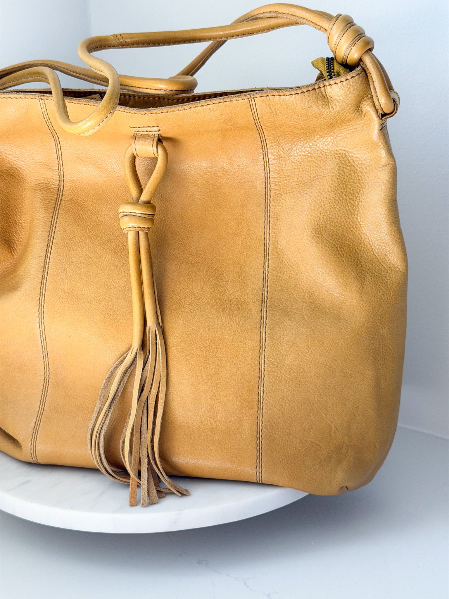 Paul & Taylor Tassel Tote | Lemon