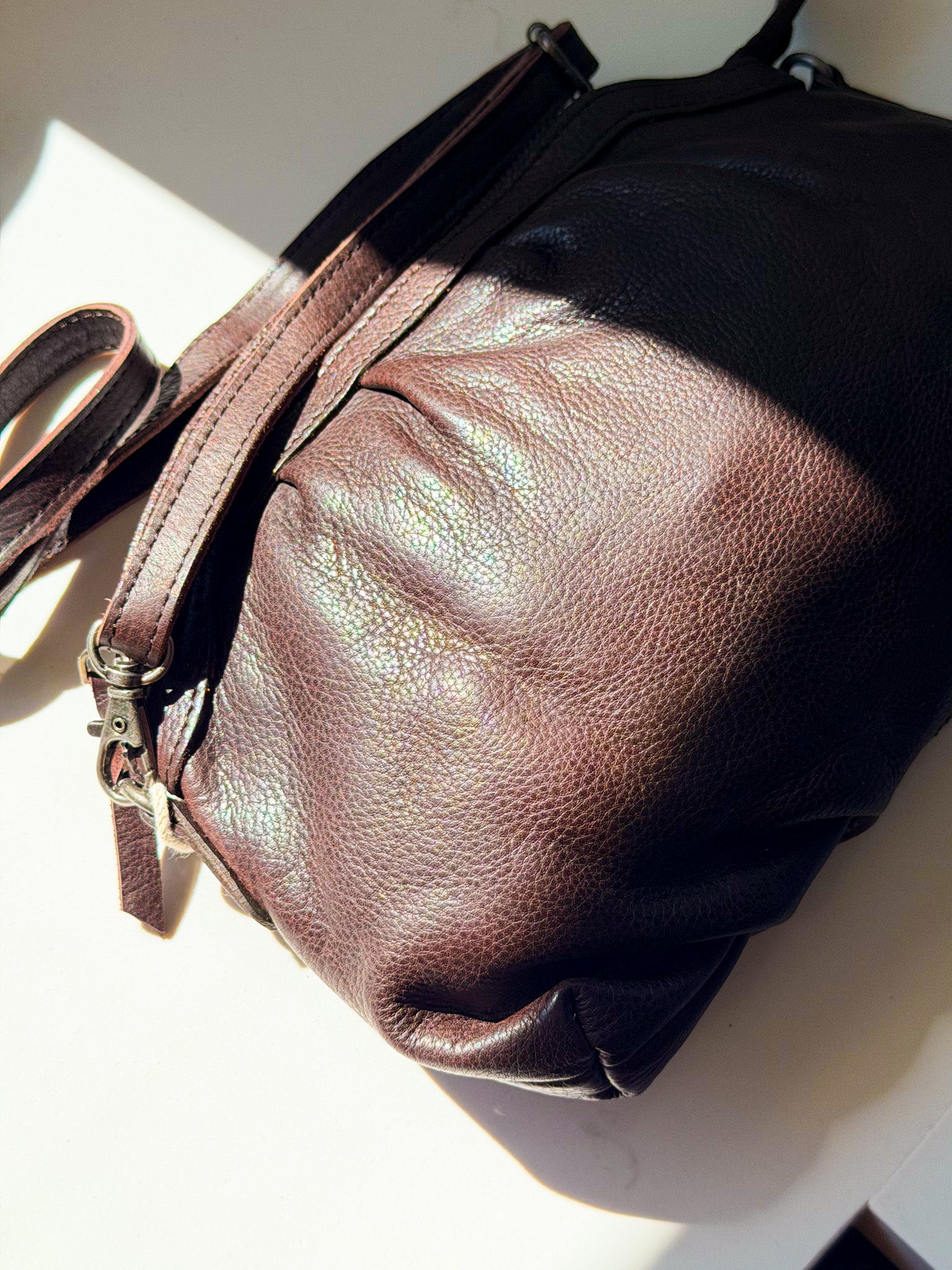 Paul Taylor Ruched Crossbody Clutch