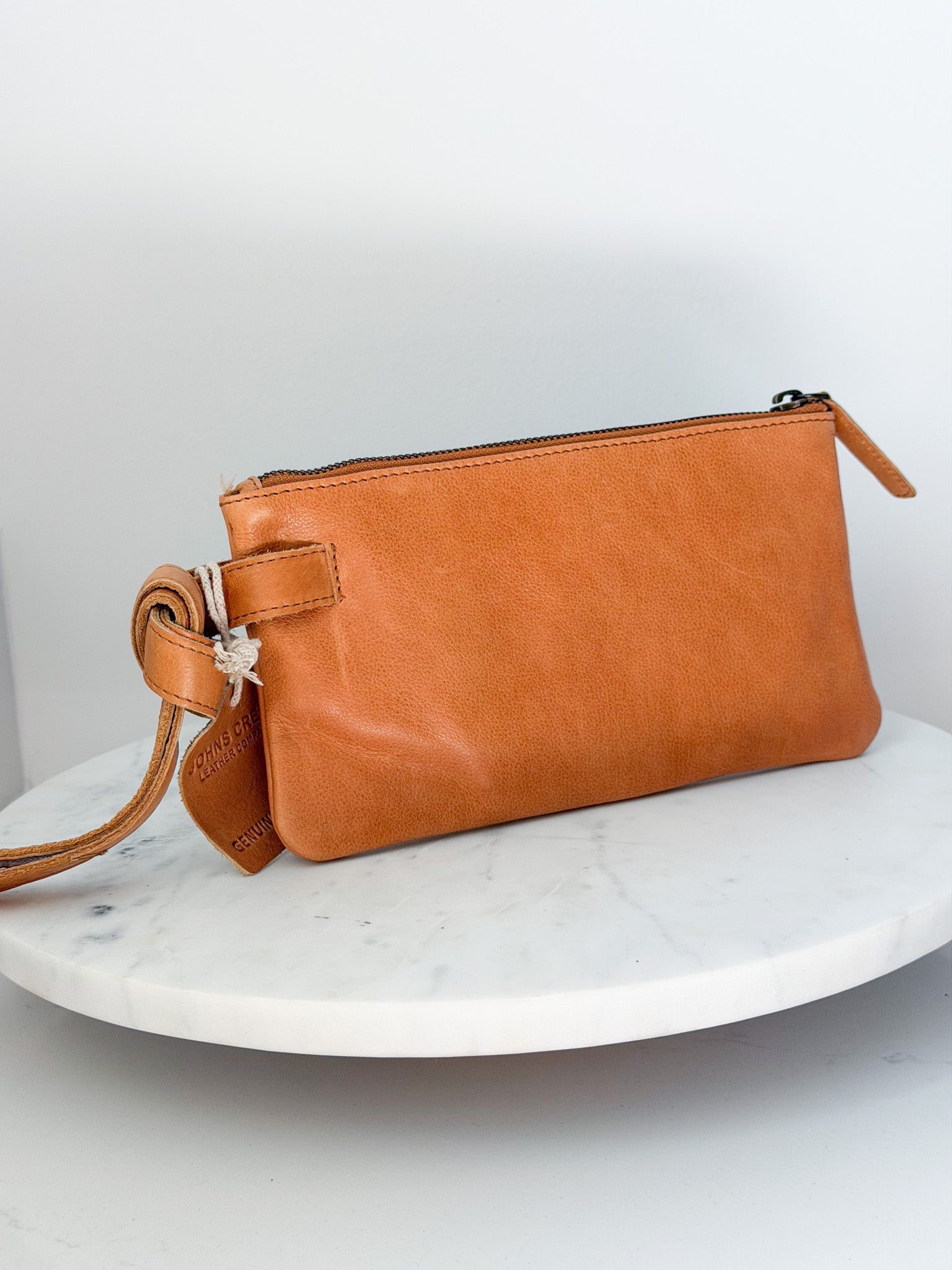 Johns Creek Knotted Wristlet | Cognac