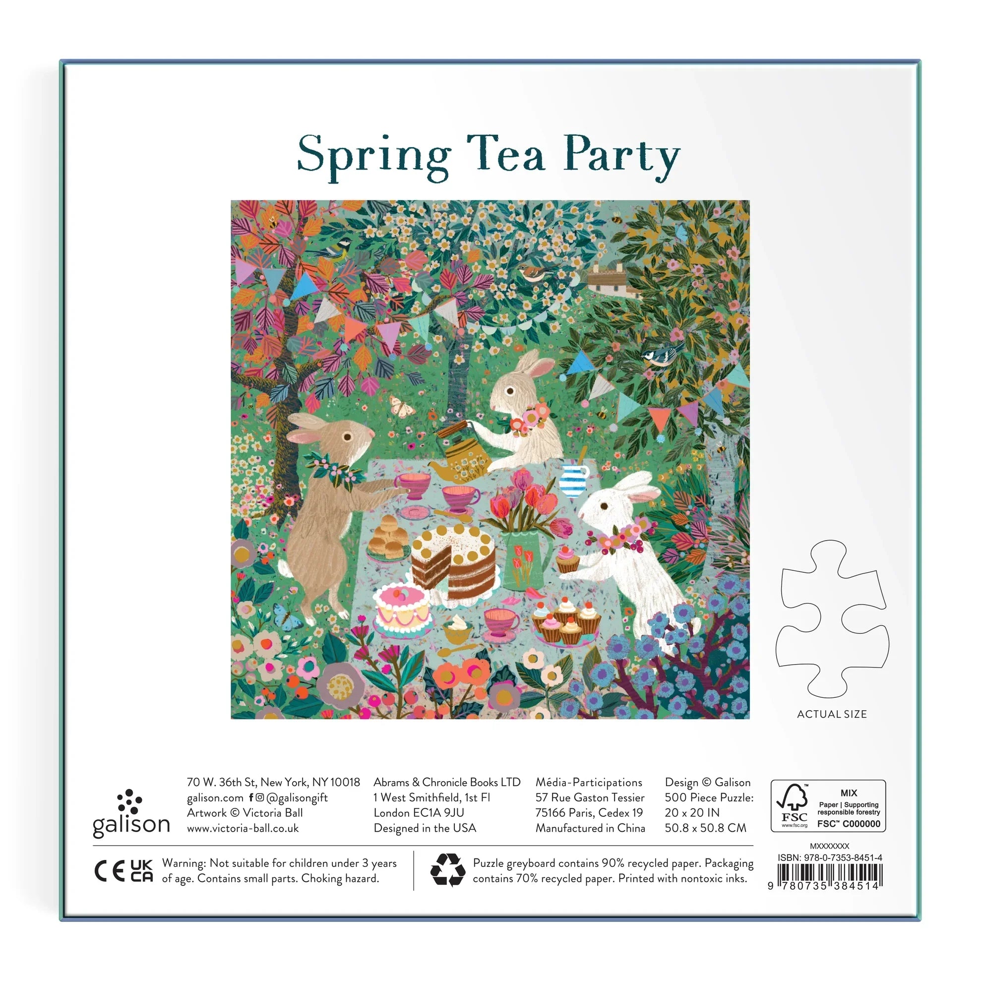 Spring Tea Party | 500 Piece Foil Puzzle
