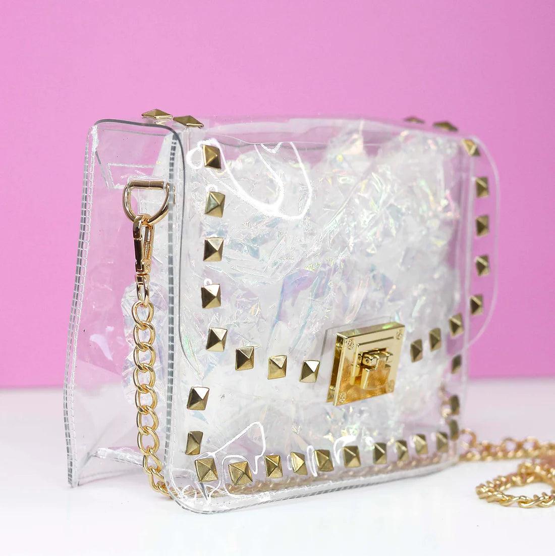 Studded Clear Stadium Purse Vintage Soul