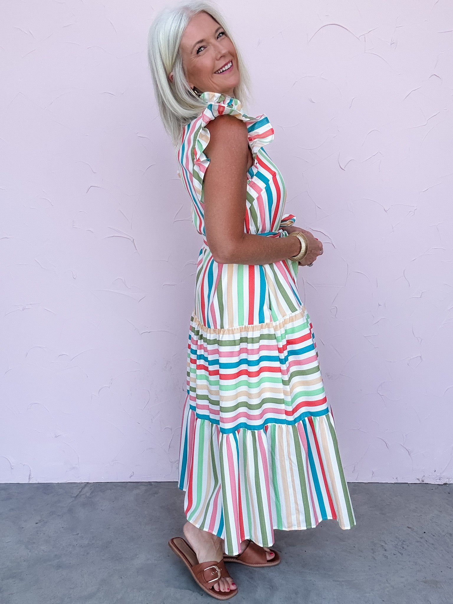 Del Sol Stripe Dress
