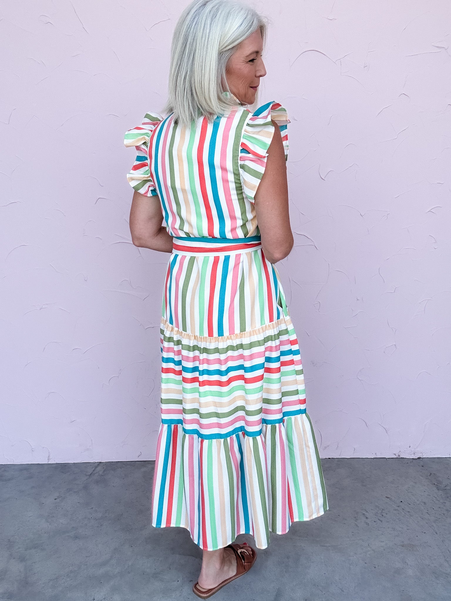 Del Sol Stripe Dress