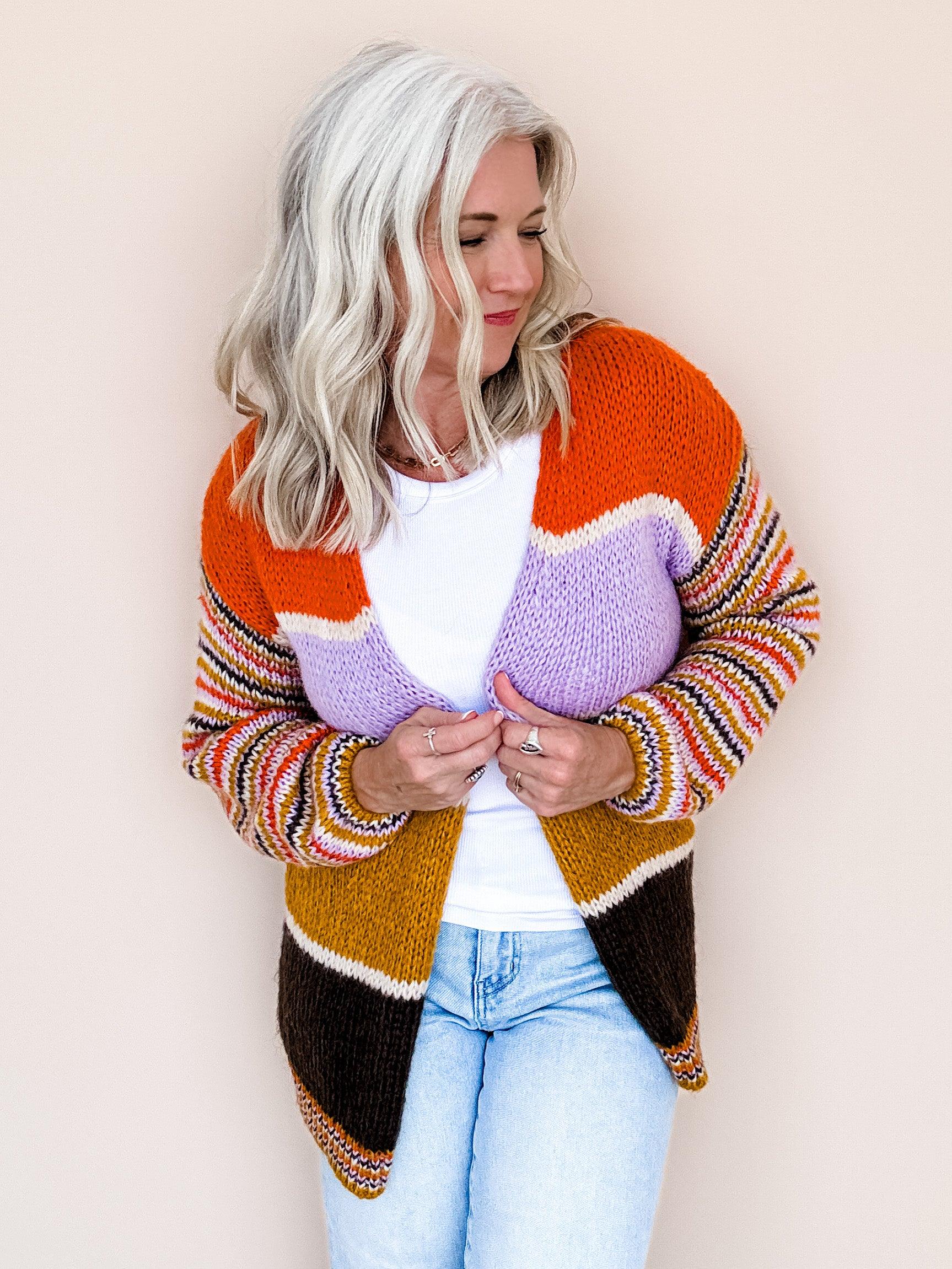 Candy Corn Cardigan